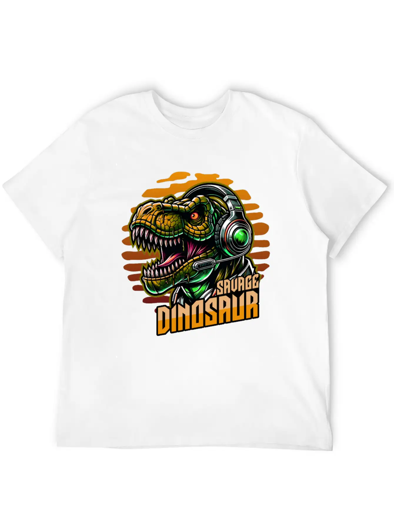 Dinosaur Savage Basic Graphic T-Shirt – Daily Comfort In Soft Cotton