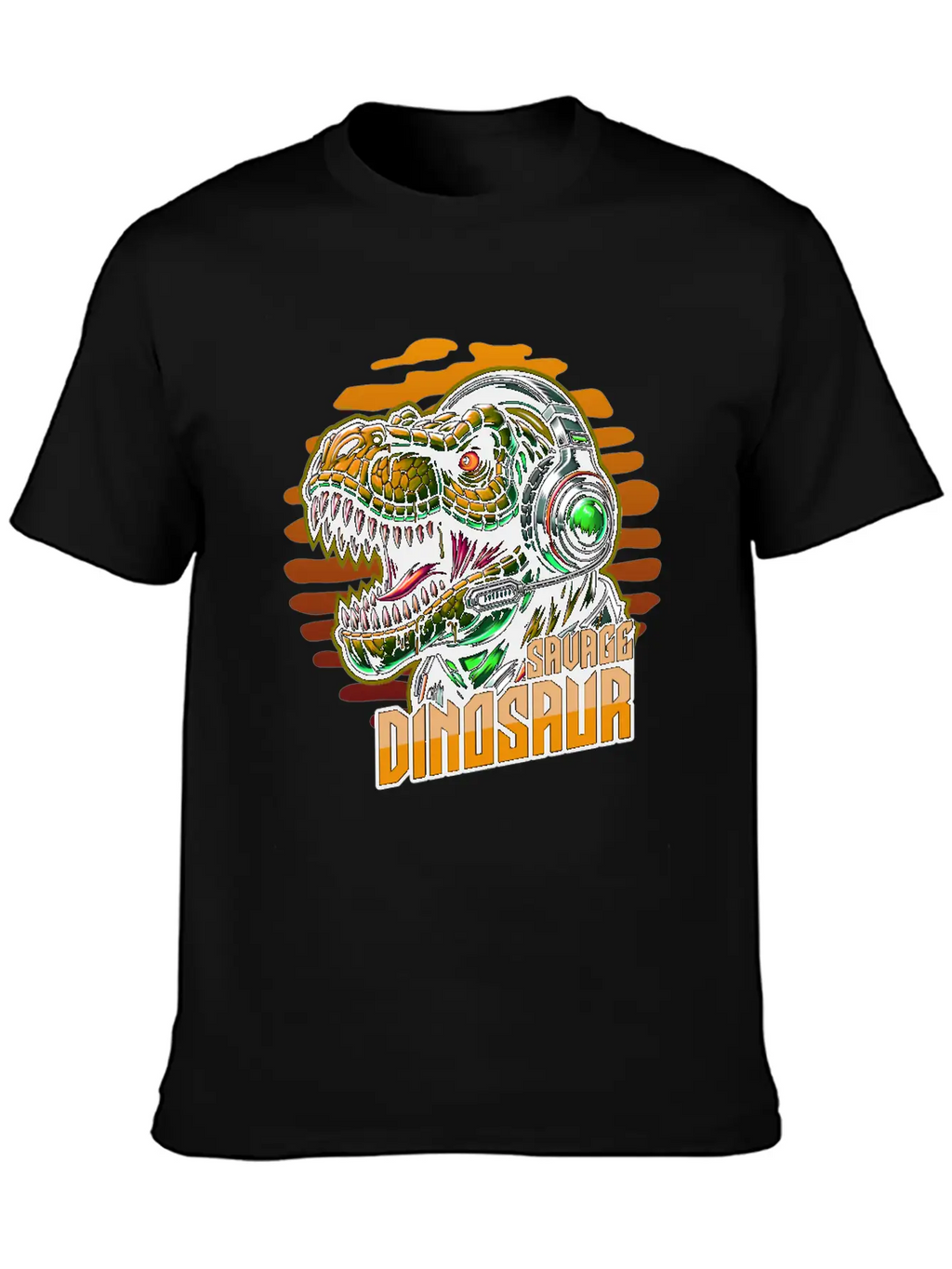 Dinosaur Savage Basic Graphic T-Shirt – Daily Comfort In Soft Cotton