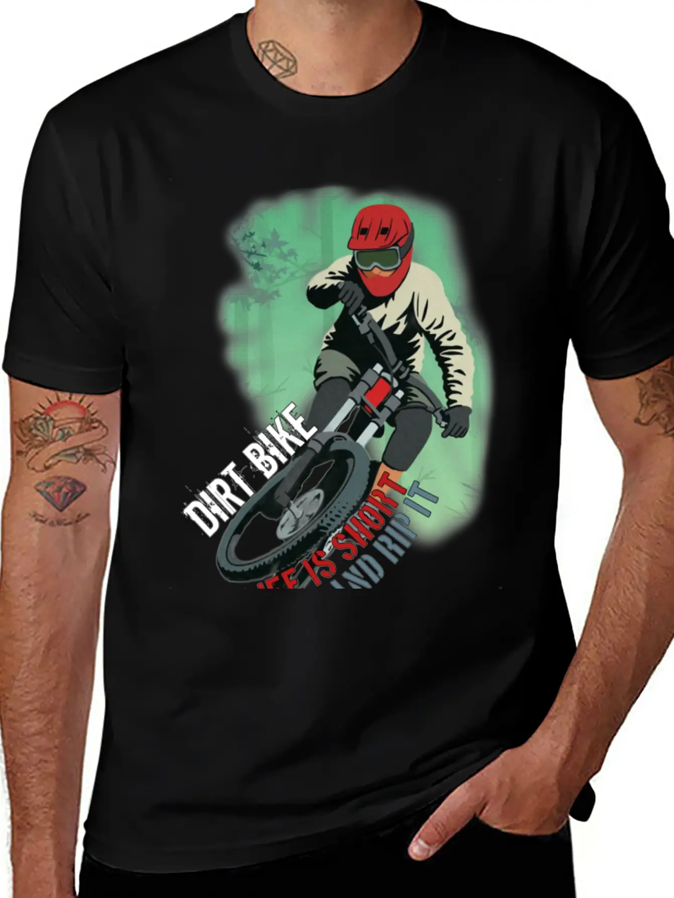 Dirt Bike Is A Feeling, Just Feel It. Breathable Soft Cotton T-Shirt – Timeless Casual Look