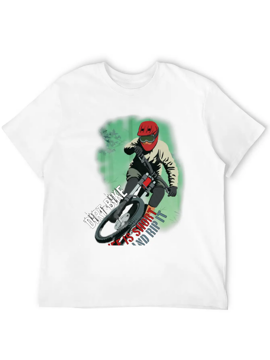 Dirt Bike Is A Feeling, Just Feel It. Breathable Soft Cotton T-Shirt – Timeless Casual Look
