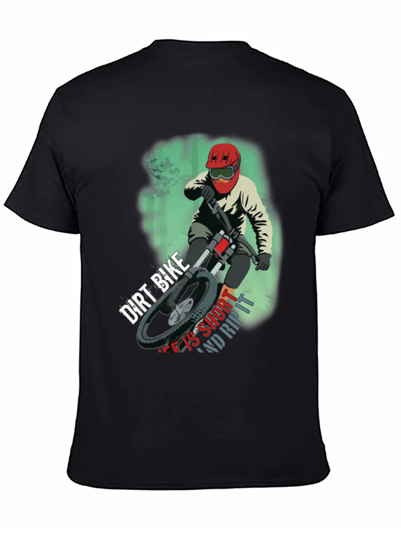 Dirt Bike Is A Feeling, Just Feel It. Breathable Soft Cotton T-Shirt – Timeless Casual Look