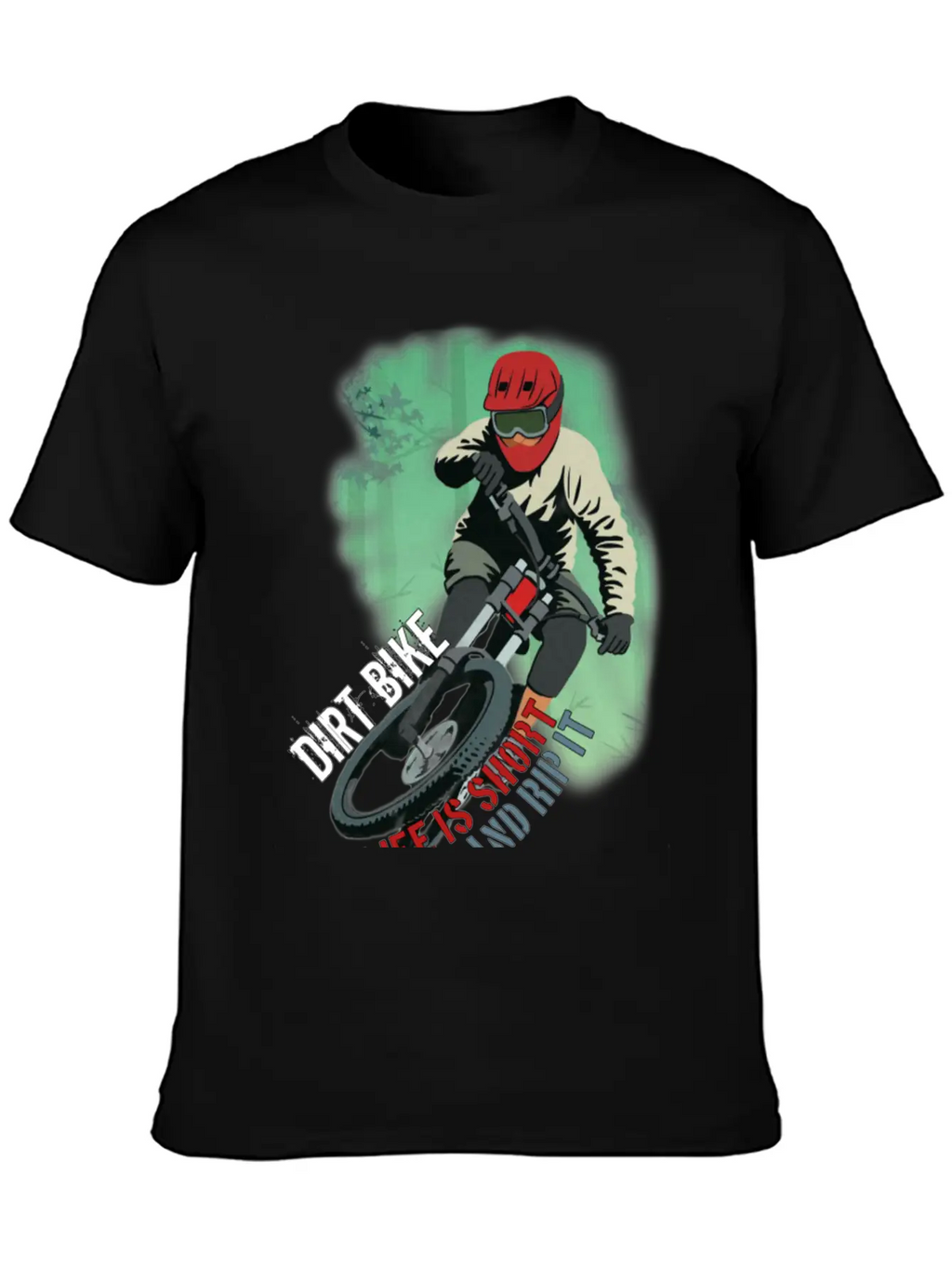 Dirt Bike Is A Feeling, Just Feel It. Breathable Soft Cotton T-Shirt – Timeless Casual Look