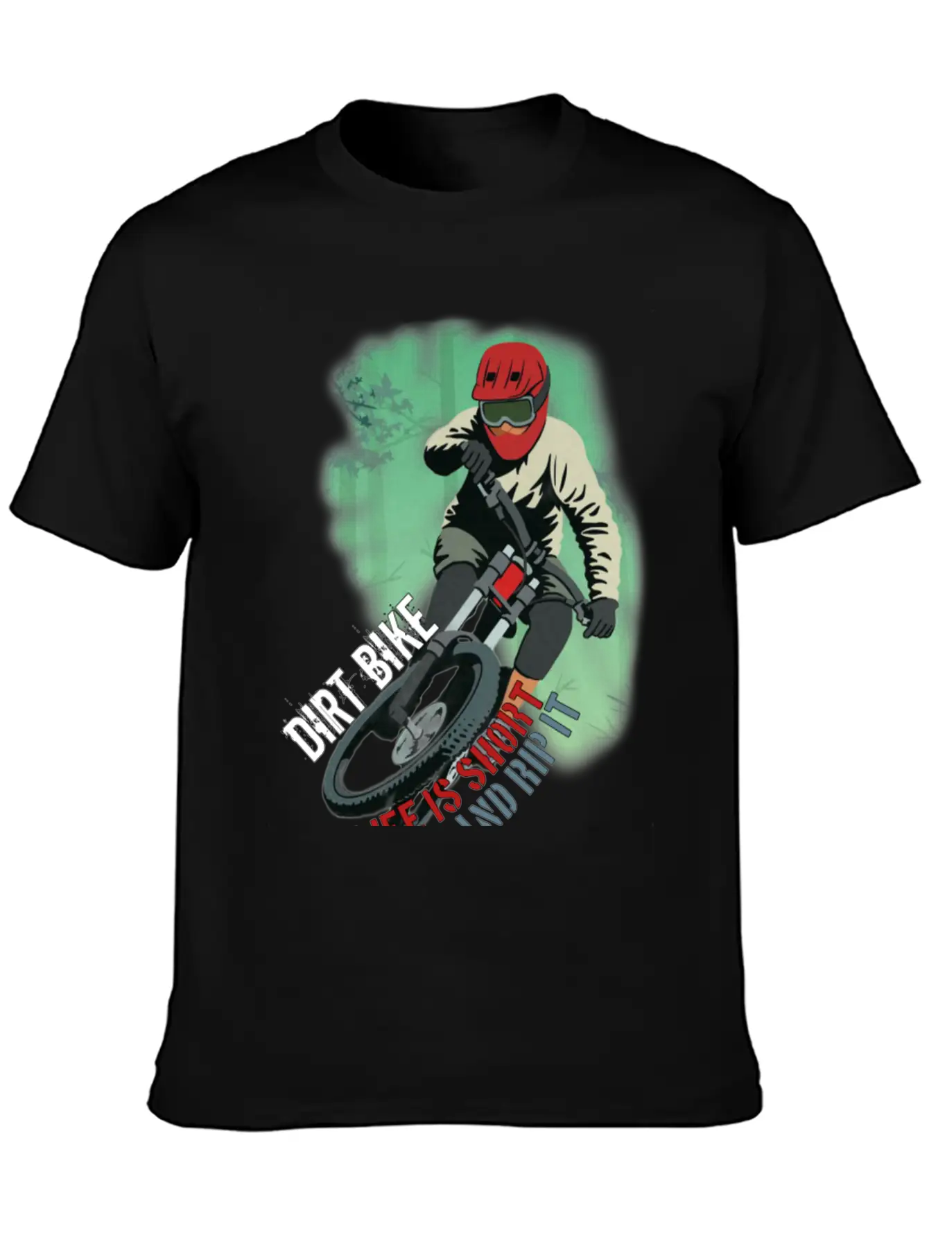Dirt Bike Is A Feeling, Just Feel It. Breathable Soft Cotton T-Shirt – Timeless Casual Look