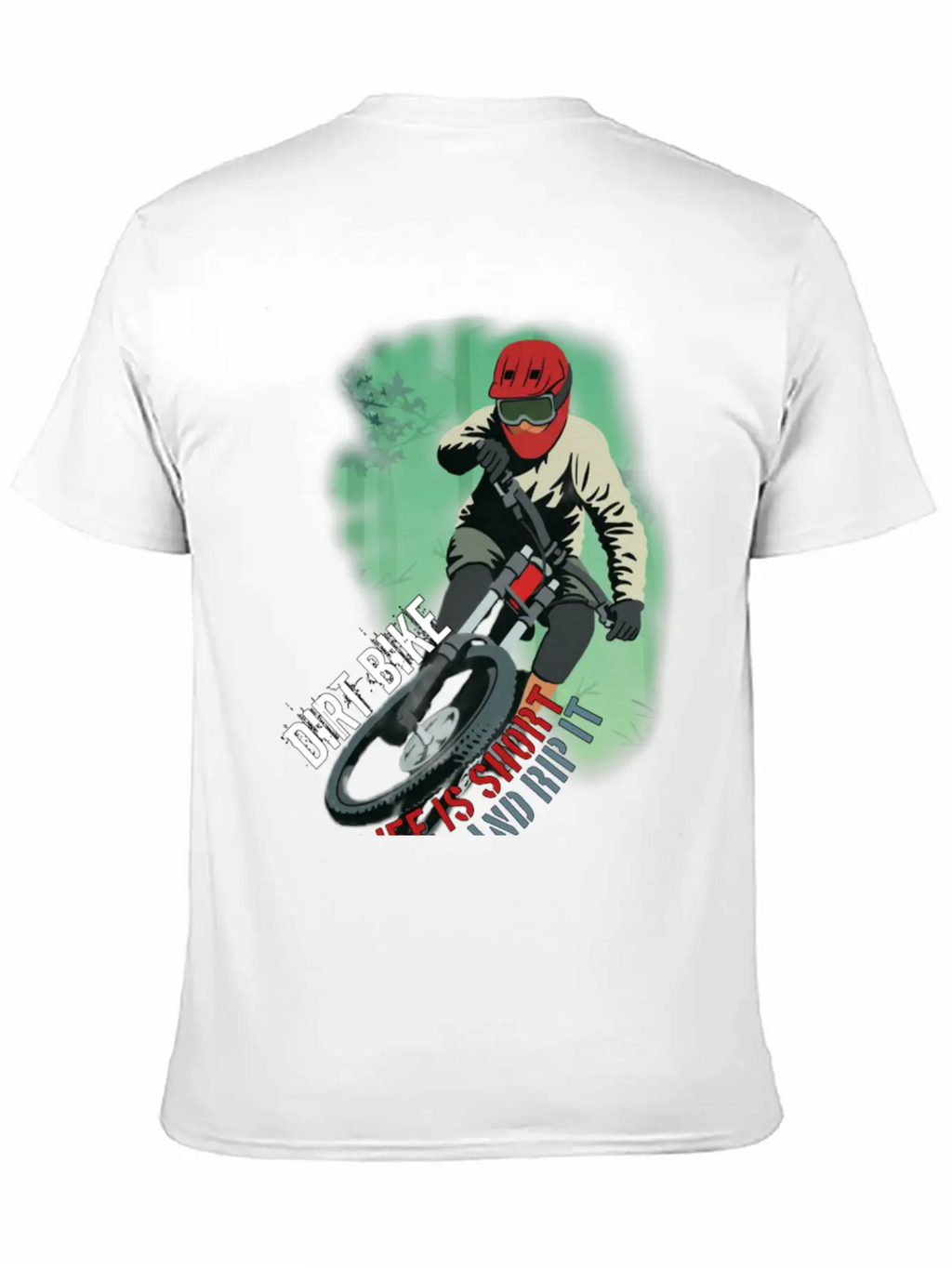 Dirt Bike Is A Feeling, Just Feel It. Breathable Soft Cotton T-Shirt – Timeless Casual Look