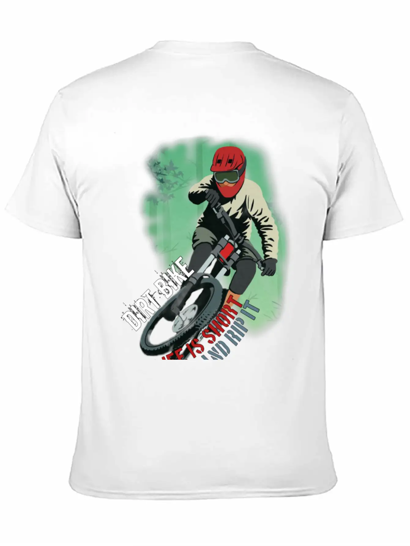 Dirt Bike Is A Feeling, Just Feel It. Breathable Soft Cotton T-Shirt – Timeless Casual Look