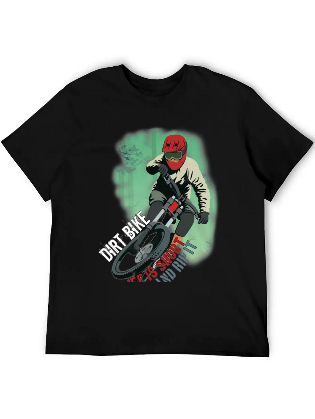 Dirt Bike Is A Feeling, Just Feel It. Breathable Soft Cotton T-Shirt – Timeless Casual Look