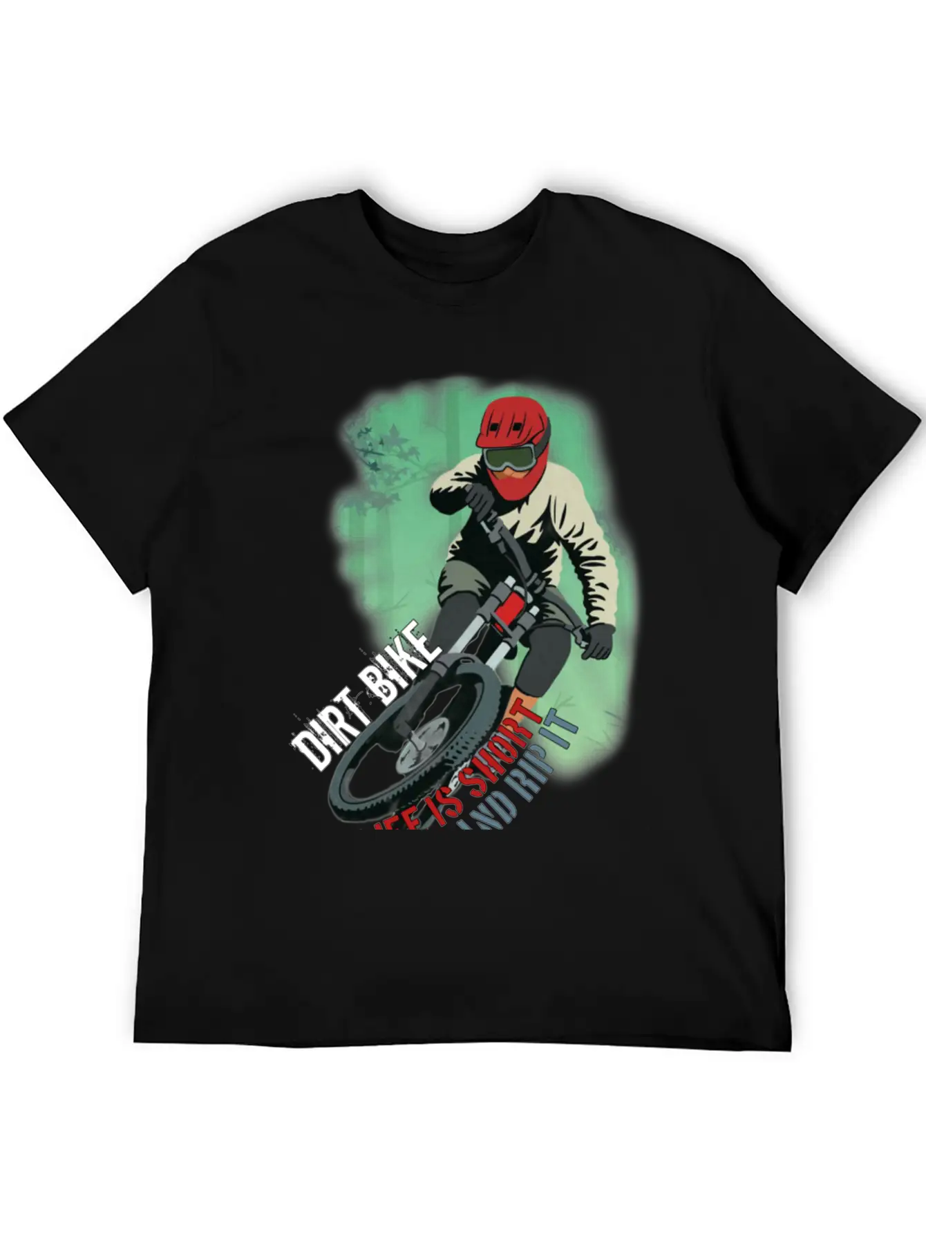 Dirt Bike Is A Feeling, Just Feel It. Breathable Soft Cotton T-Shirt – Timeless Casual Look