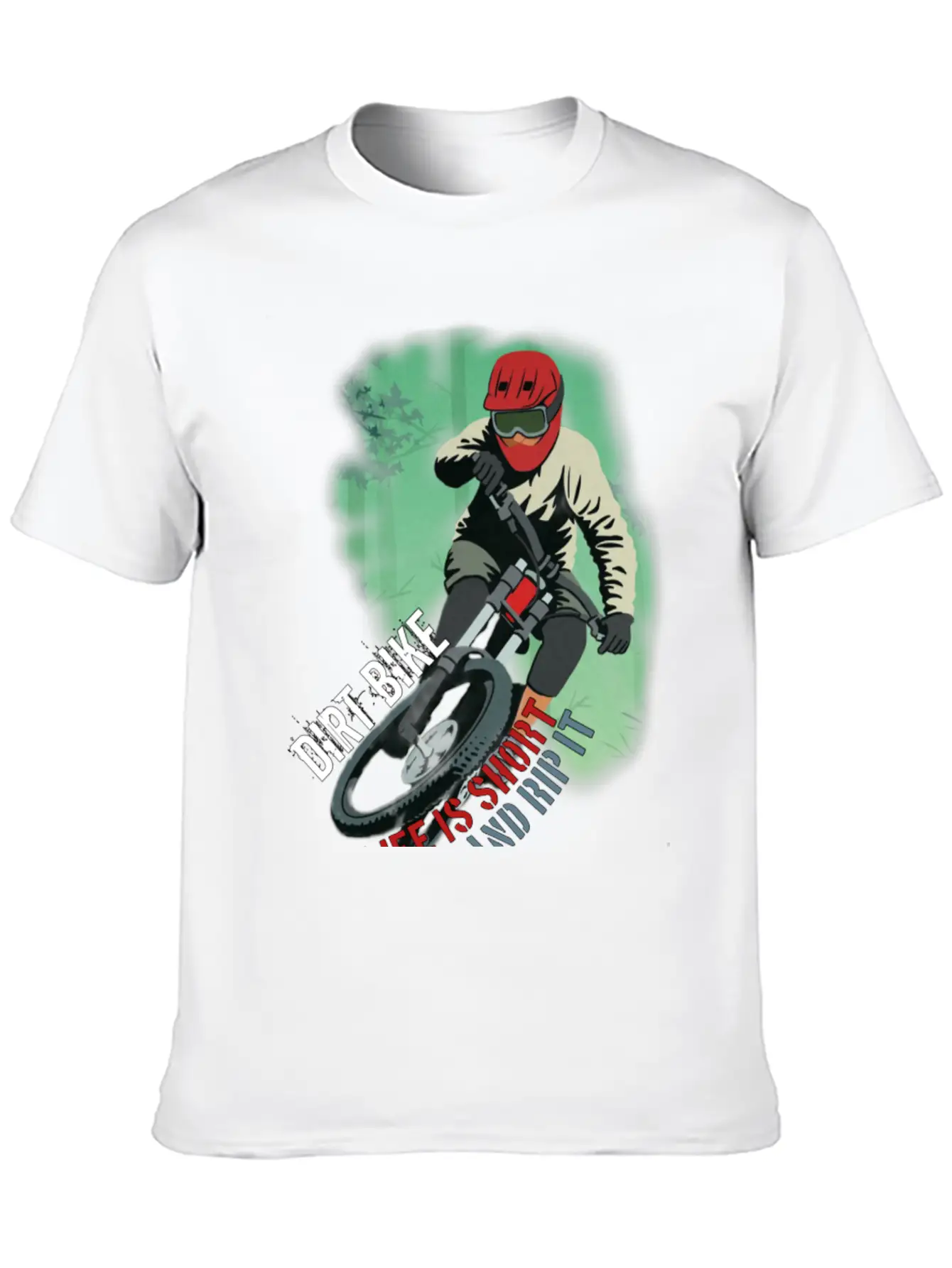 Dirt Bike Is A Feeling, Just Feel It. Breathable Soft Cotton T-Shirt – Timeless Casual Look