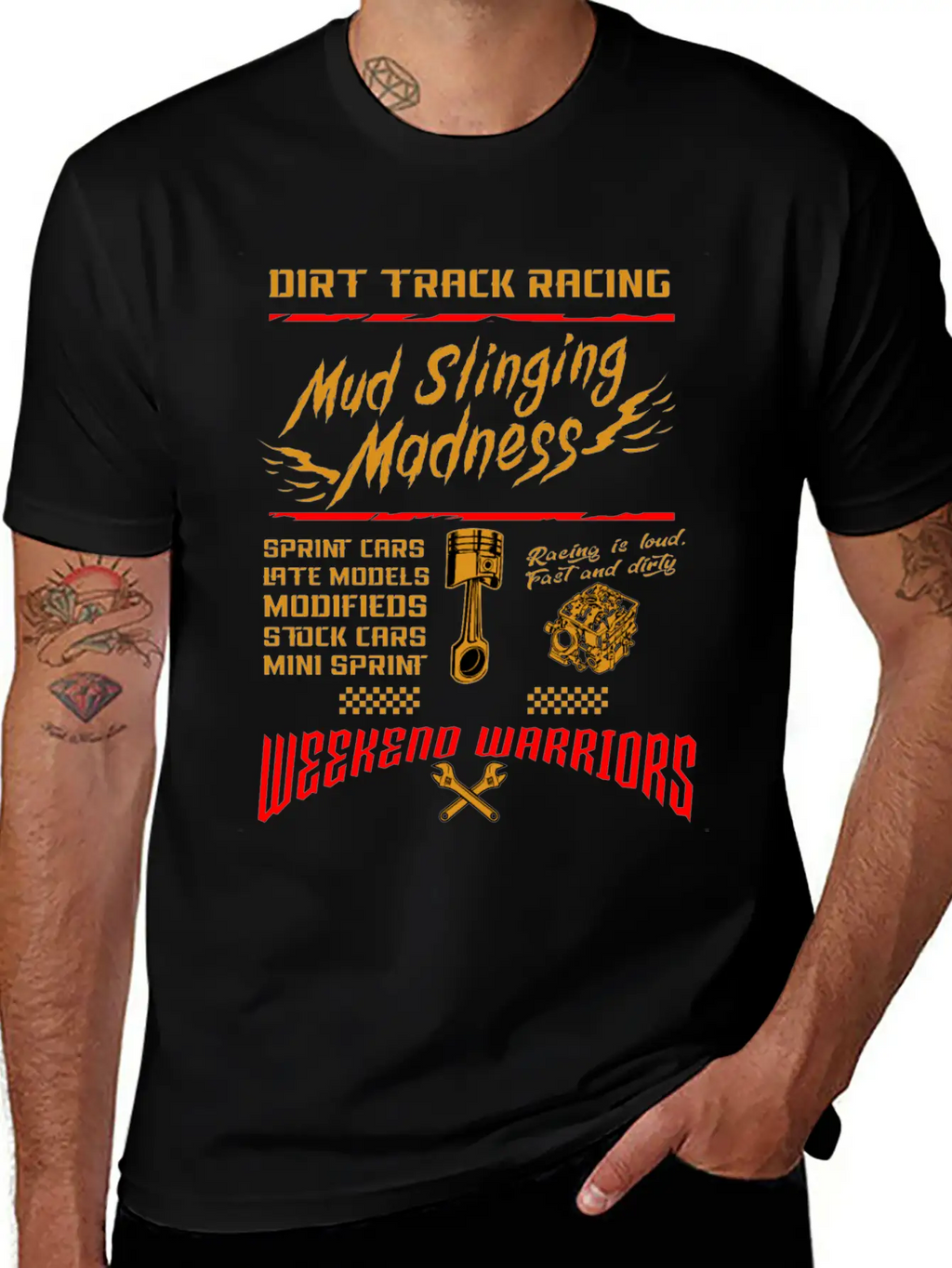 Dirt Track Racing Mud Race Motor Sport Car Gift Classic Cotton Tee – Unisex Comfort For Any Season