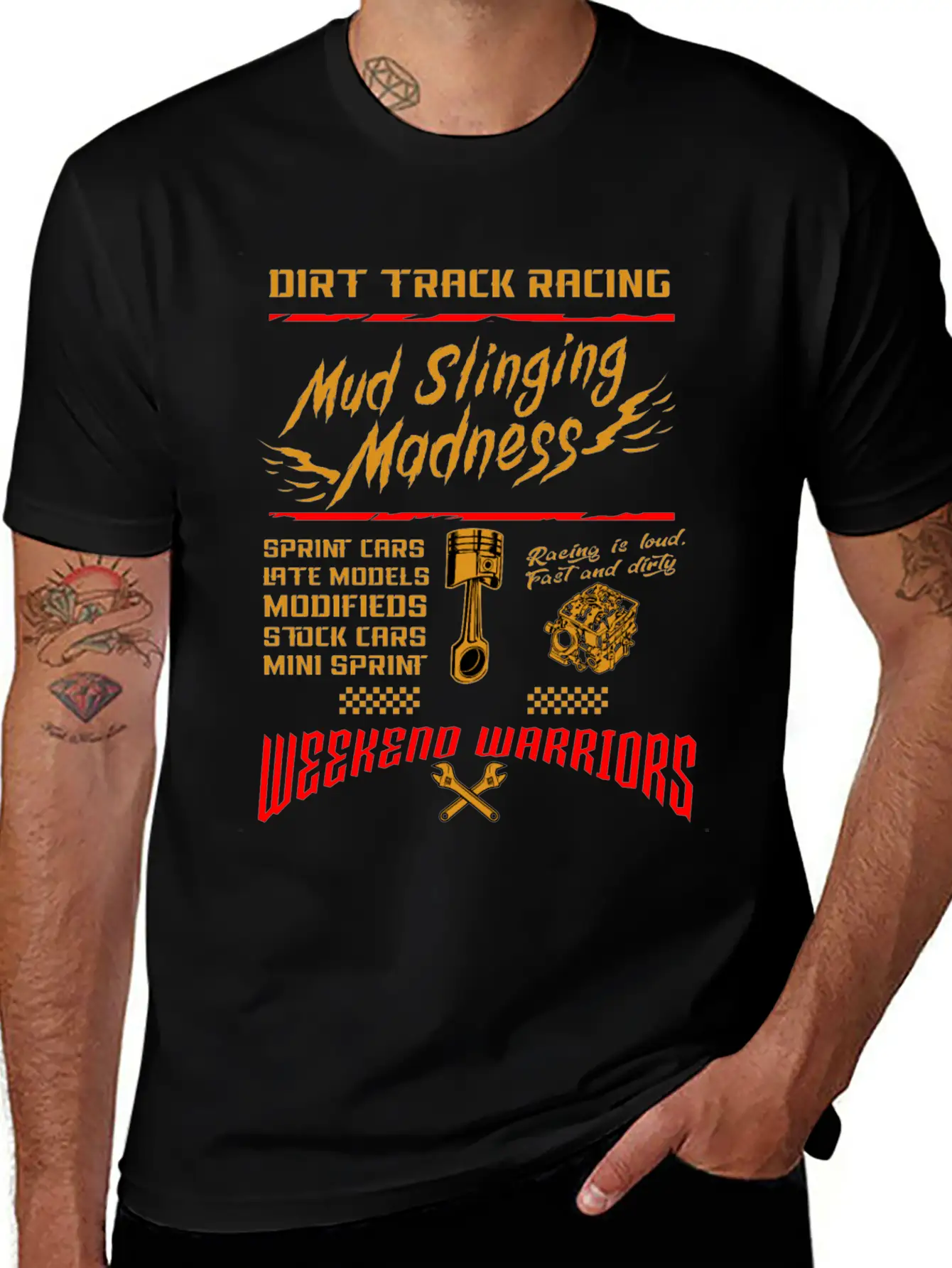 Dirt Track Racing Mud Race Motor Sport Car Gift Classic Cotton Tee – Unisex Comfort For Any Season