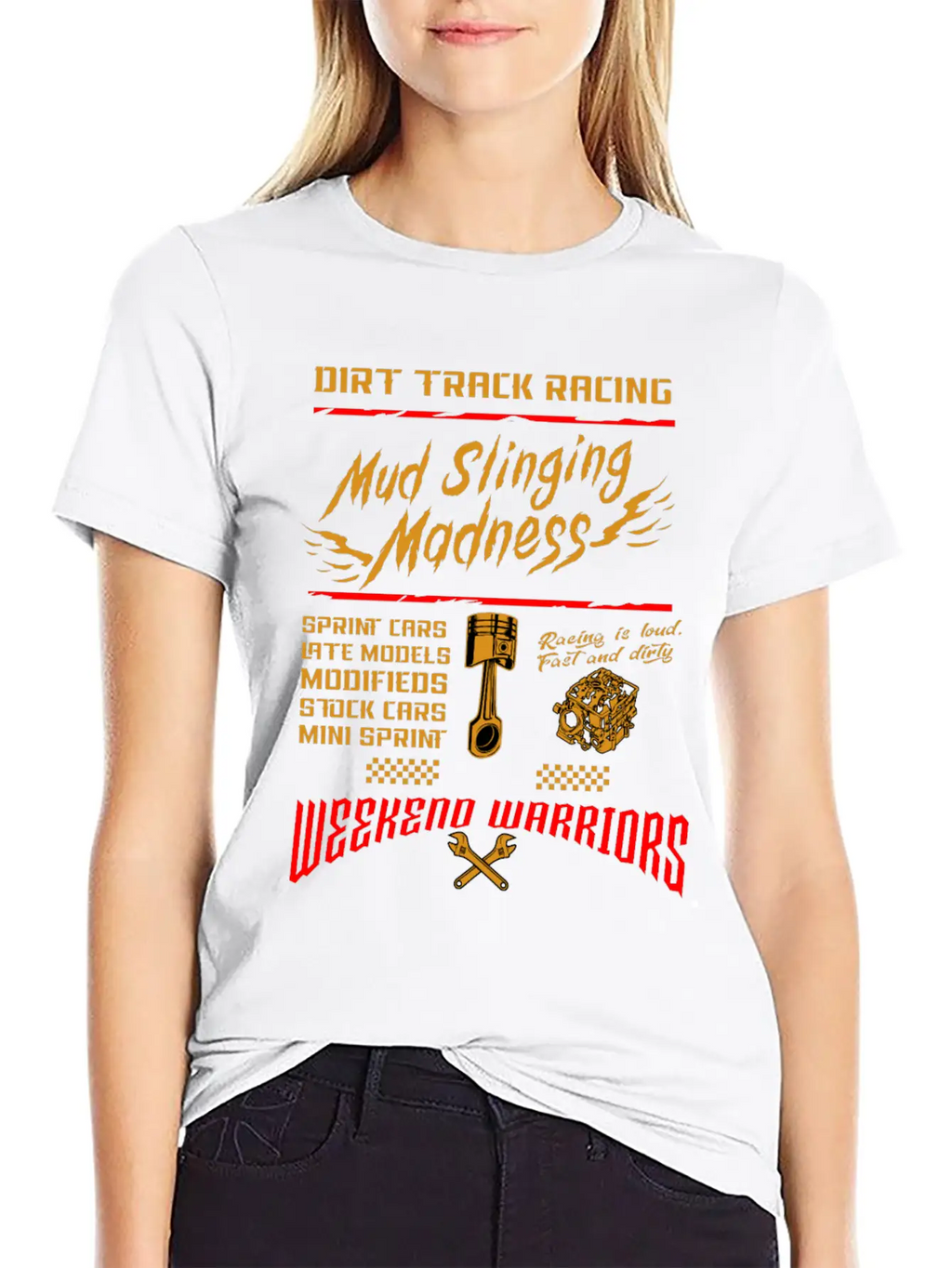 Dirt Track Racing Mud Race Motor Sport Car Gift Classic Cotton Tee – Unisex Comfort For Any Season