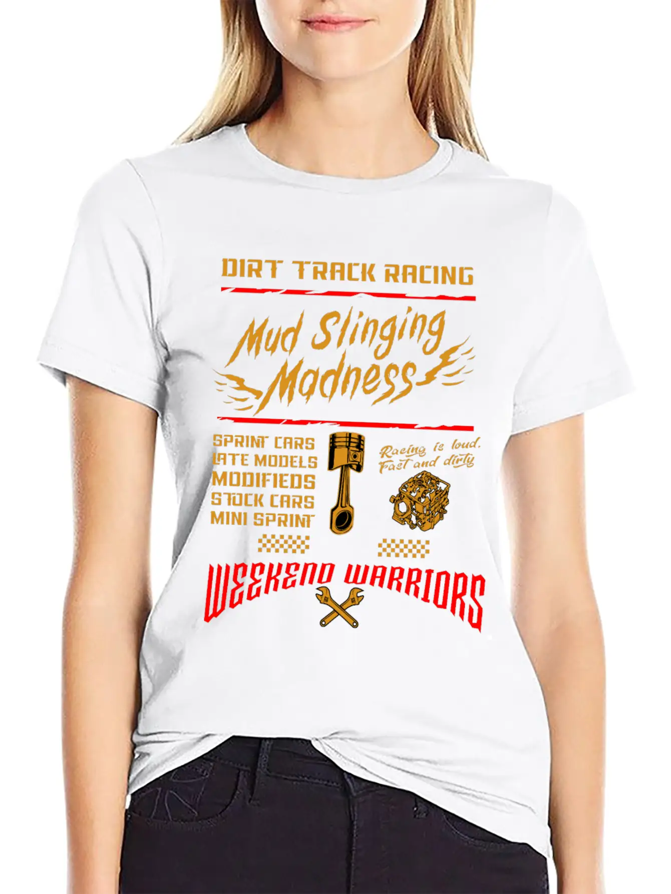 Dirt Track Racing Mud Race Motor Sport Car Gift Classic Cotton Tee – Unisex Comfort For Any Season