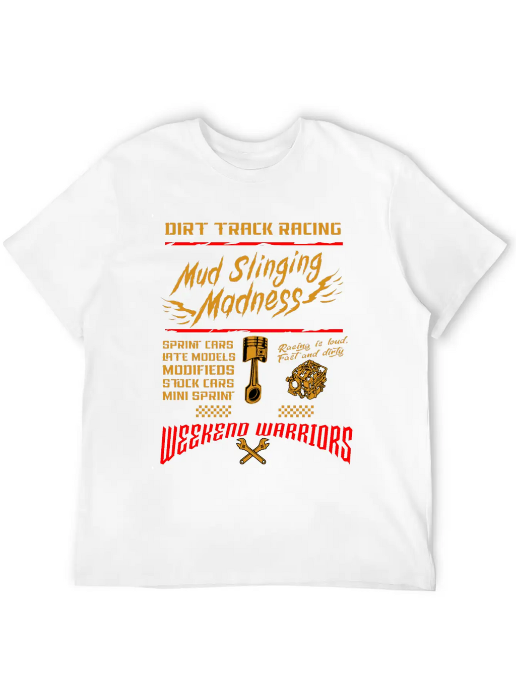 Dirt Track Racing Mud Race Motor Sport Car Gift Classic Cotton Tee – Unisex Comfort For Any Season