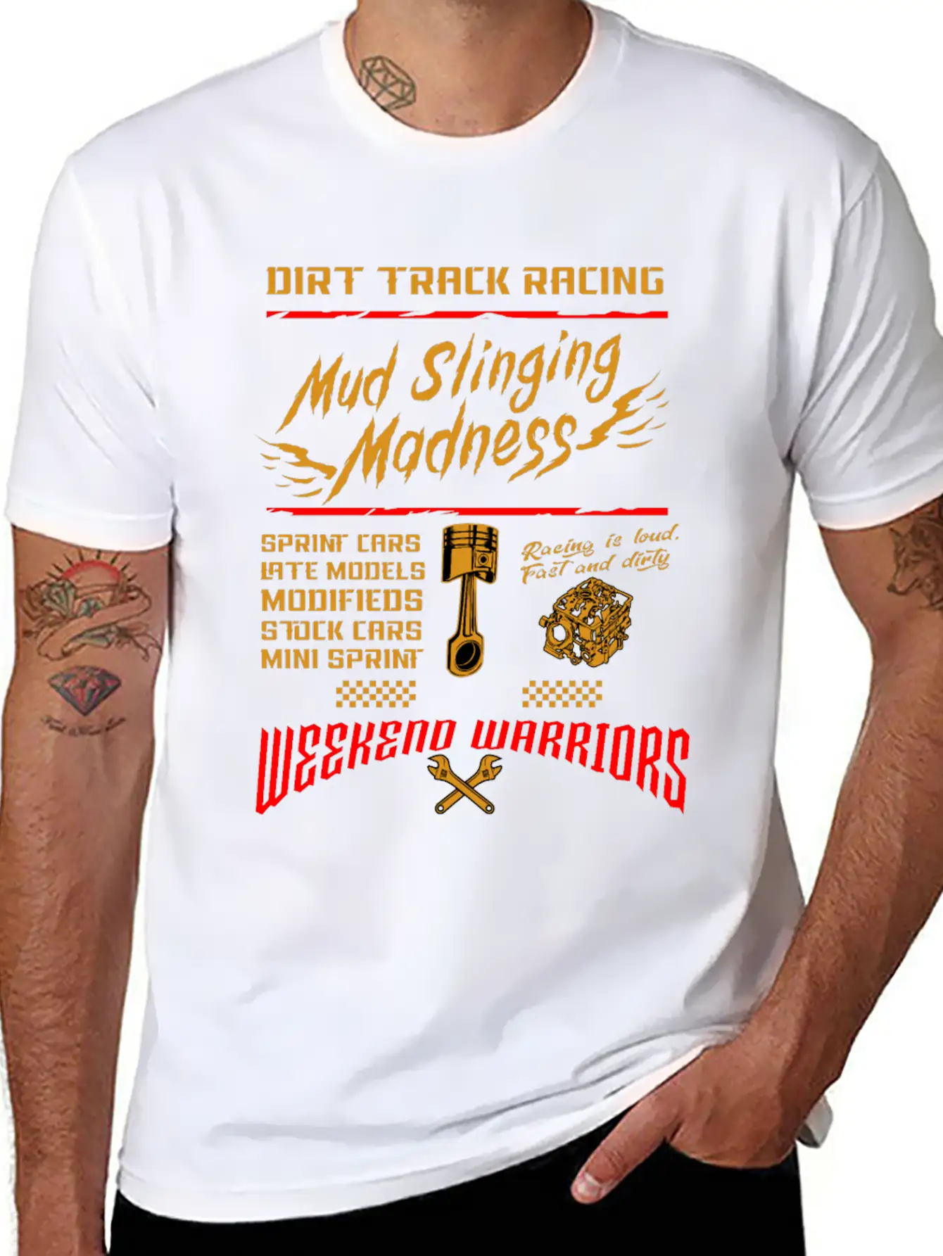 Dirt Track Racing Mud Race Motor Sport Car Gift Classic Cotton Tee – Unisex Comfort For Any Season