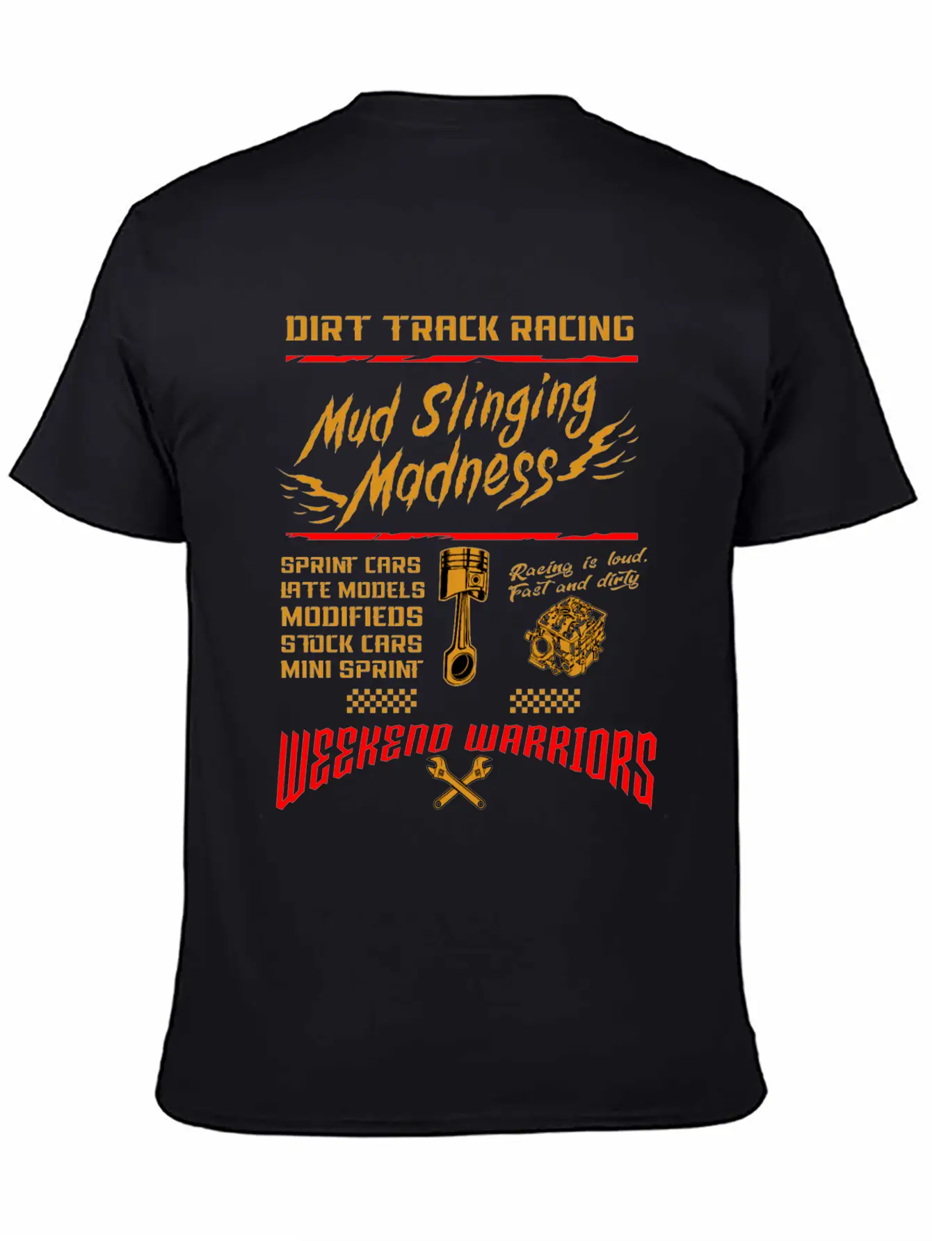 Dirt Track Racing Mud Race Motor Sport Car Gift Classic Cotton Tee – Unisex Comfort For Any Season