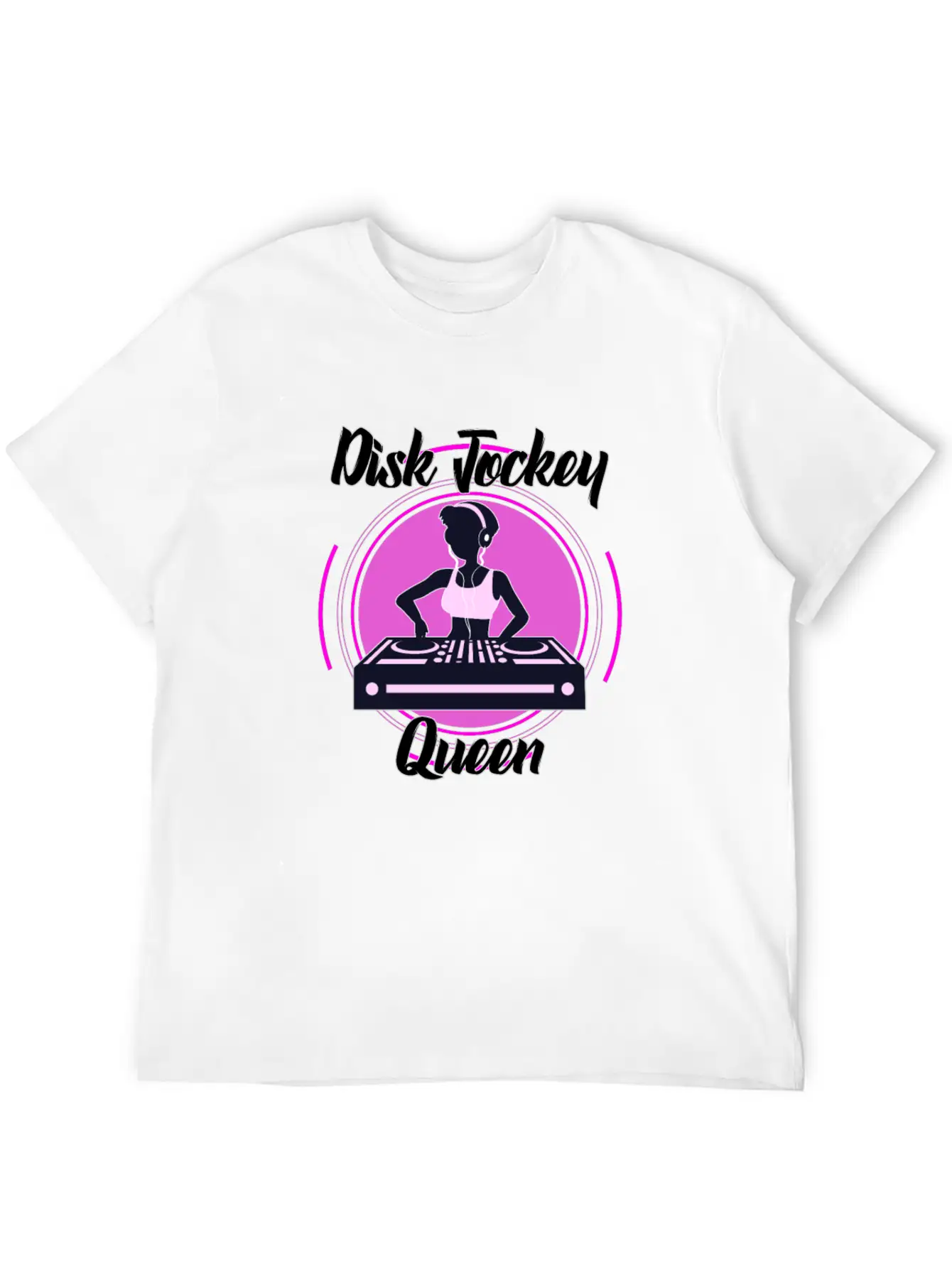 Disc Jockey Queen Breathable Soft Cotton T-Shirt – Timeless Casual Look