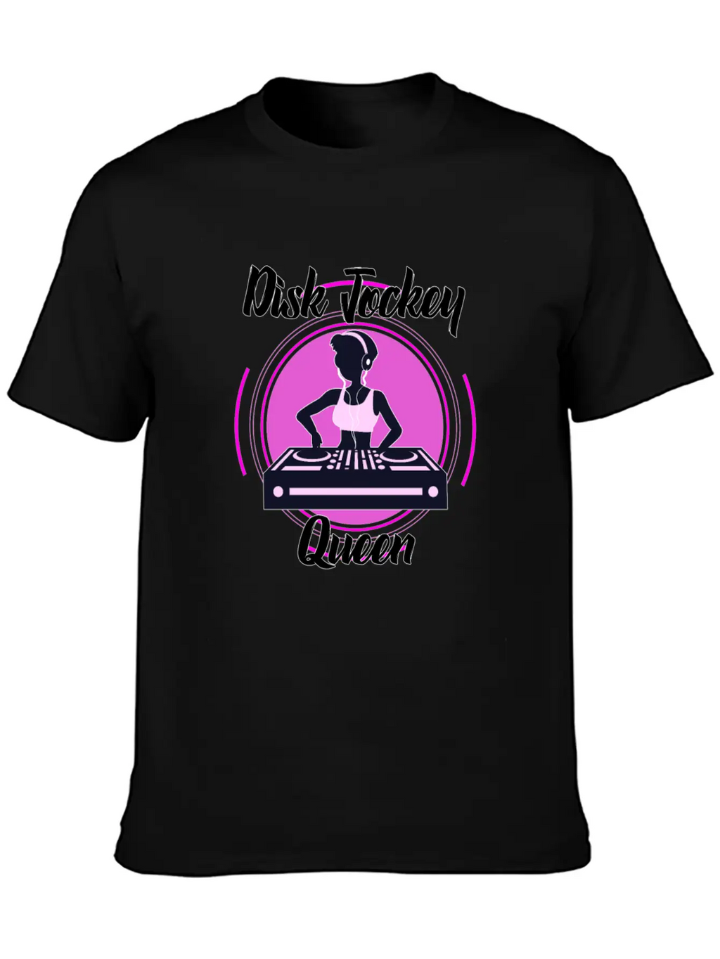 Disc Jockey Queen Breathable Soft Cotton T-Shirt – Timeless Casual Look