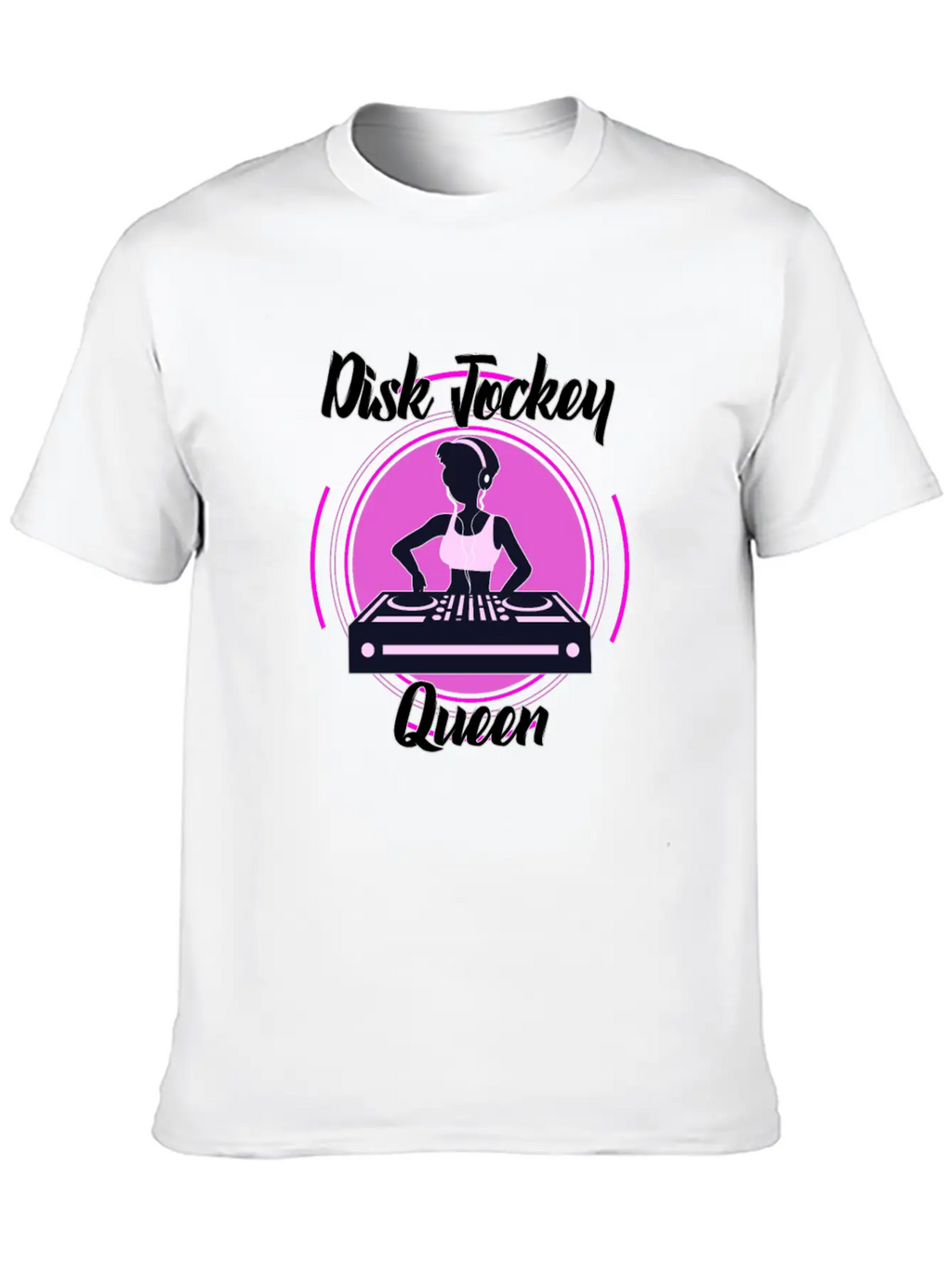 Disc Jockey Queen Breathable Soft Cotton T-Shirt – Timeless Casual Look