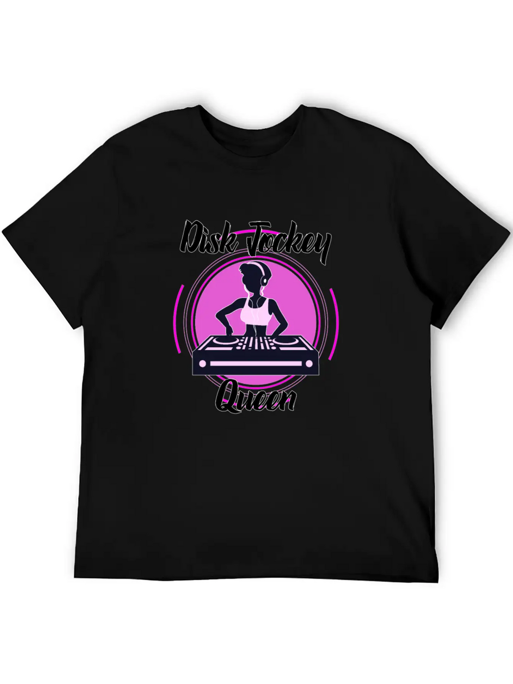 Disc Jockey Queen Breathable Soft Cotton T-Shirt – Timeless Casual Look
