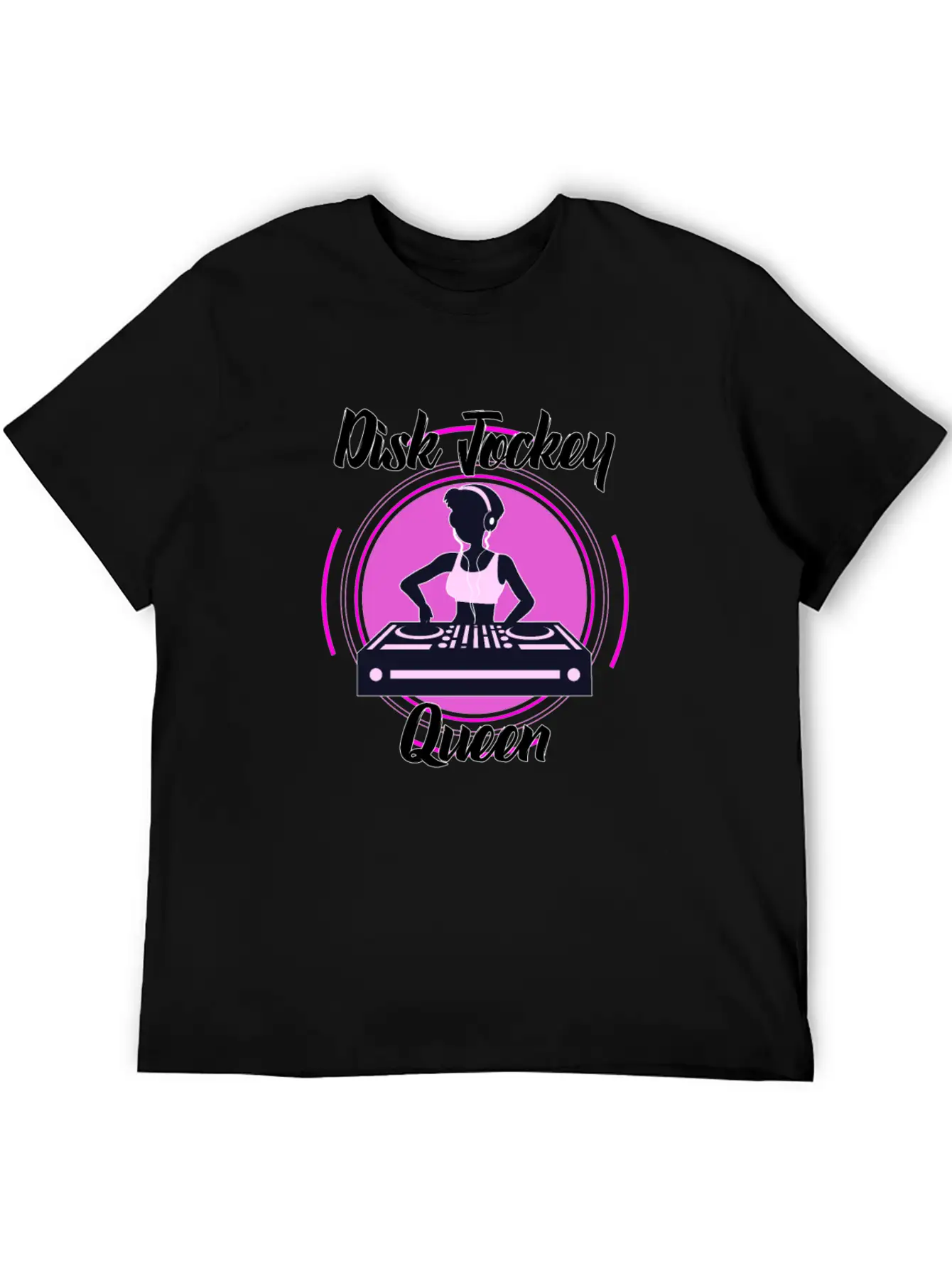 Disc Jockey Queen Breathable Soft Cotton T-Shirt – Timeless Casual Look