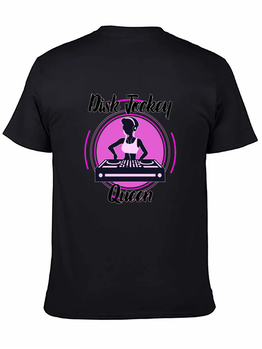 Disc Jockey Queen Breathable Soft Cotton T-Shirt – Timeless Casual Look