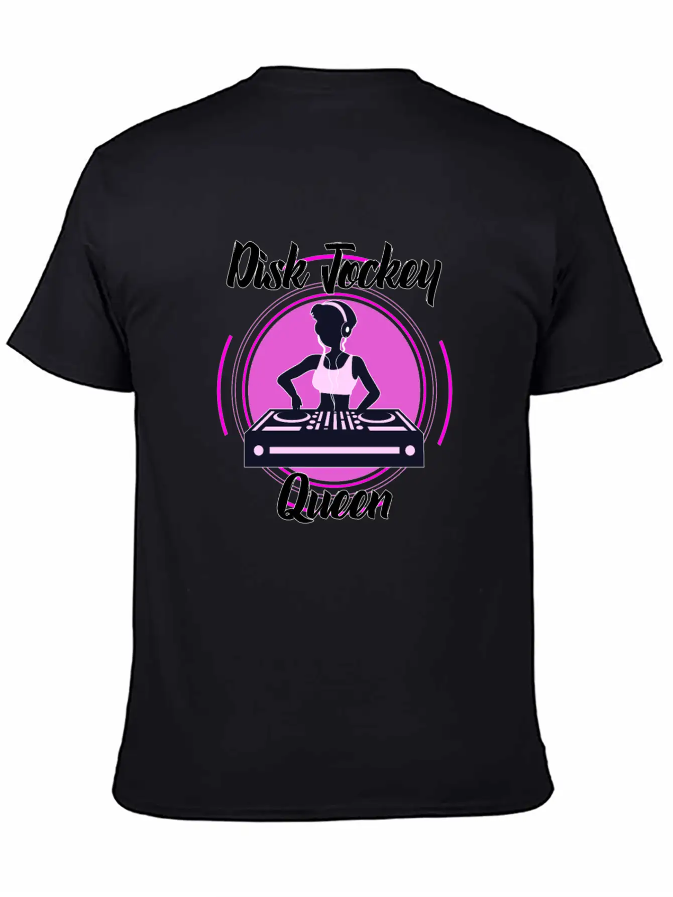 Disc Jockey Queen Breathable Soft Cotton T-Shirt – Timeless Casual Look