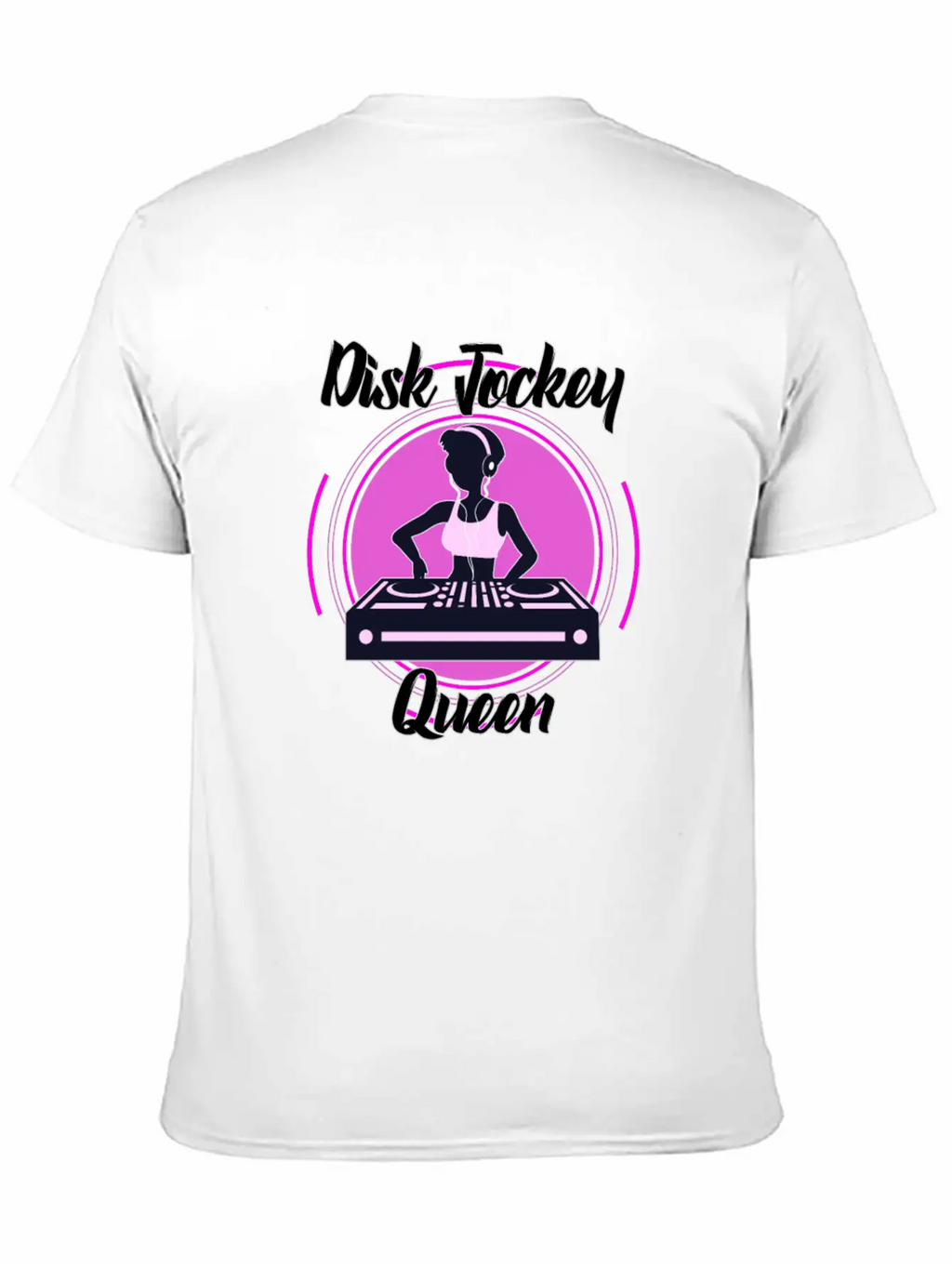 Disc Jockey Queen Breathable Soft Cotton T-Shirt – Timeless Casual Look