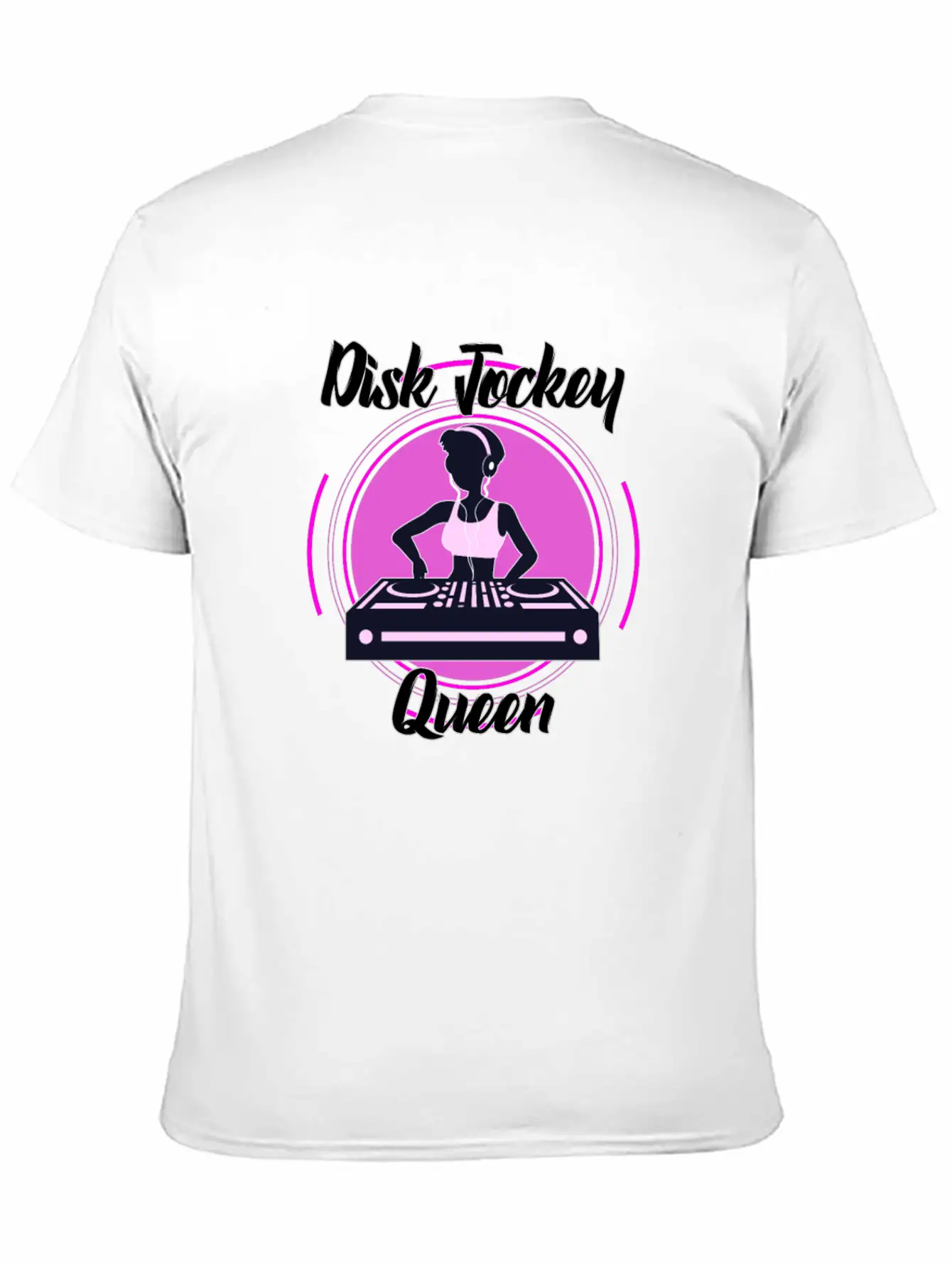Disc Jockey Queen Breathable Soft Cotton T-Shirt – Timeless Casual Look