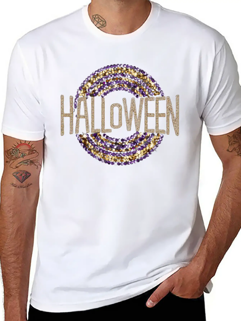 Disco Inspired Halloween Typography T Shirt Basic Graphic T-Shirt – Daily Comfort In Soft Cotton