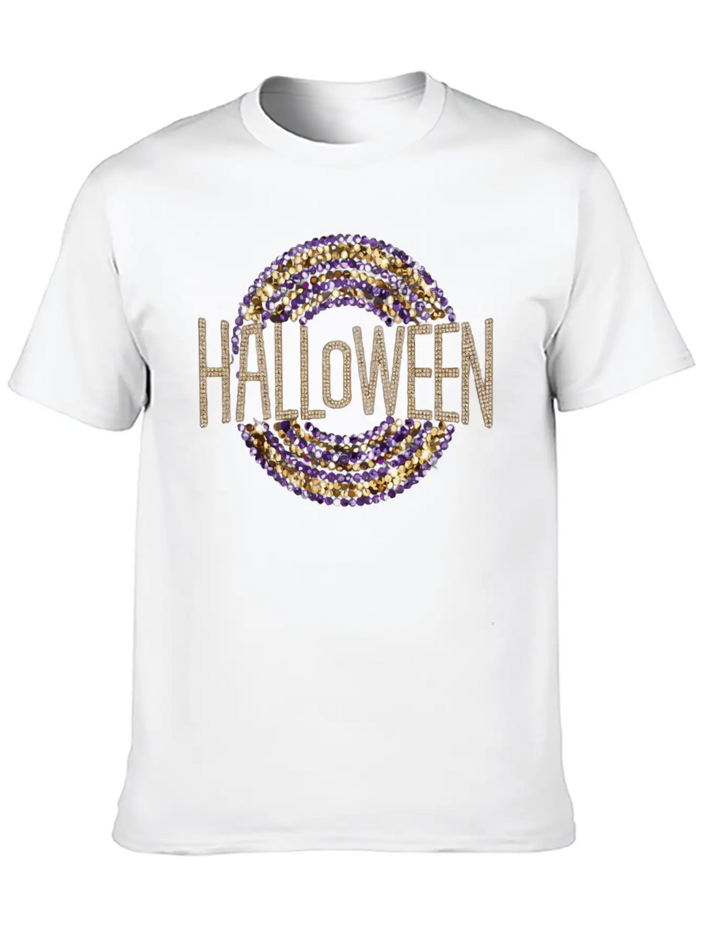 Disco Inspired Halloween Typography T Shirt Basic Graphic T-Shirt – Daily Comfort In Soft Cotton