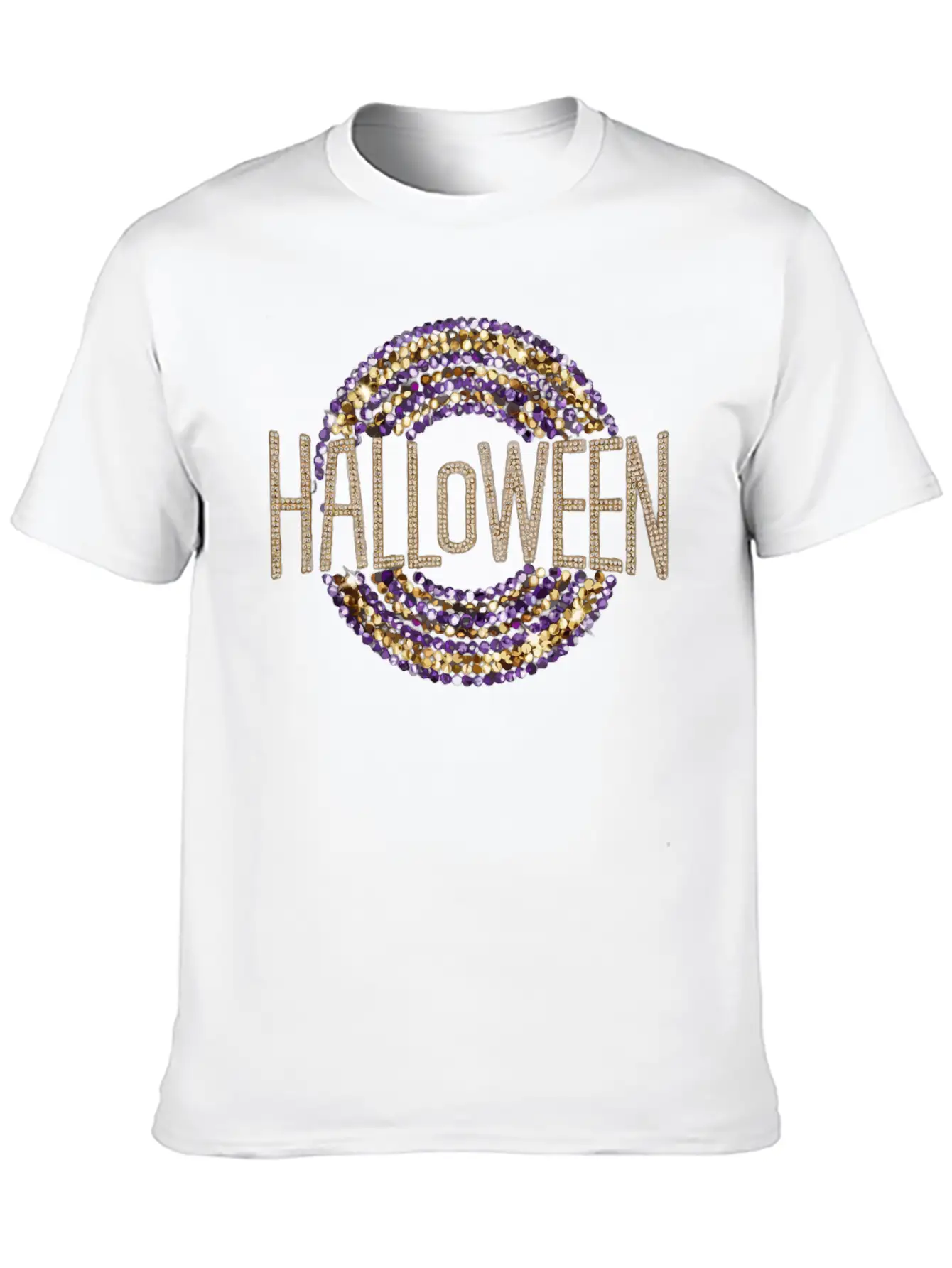 Disco Inspired Halloween Typography T Shirt Basic Graphic T-Shirt – Daily Comfort In Soft Cotton