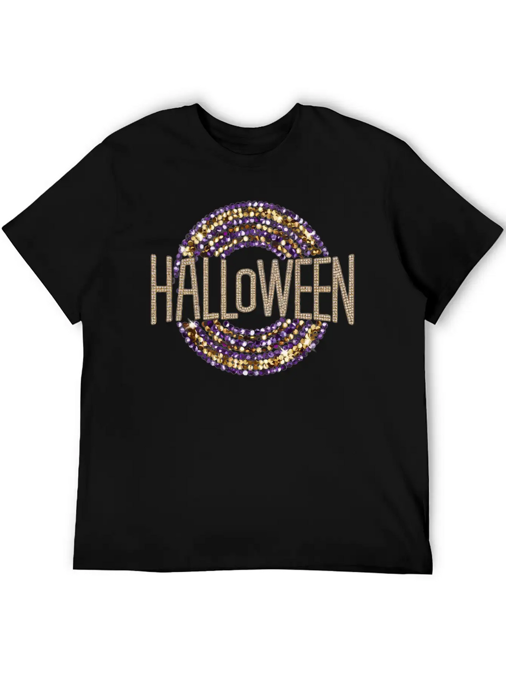 Disco Inspired Halloween Typography T Shirt Basic Graphic T-Shirt – Daily Comfort In Soft Cotton