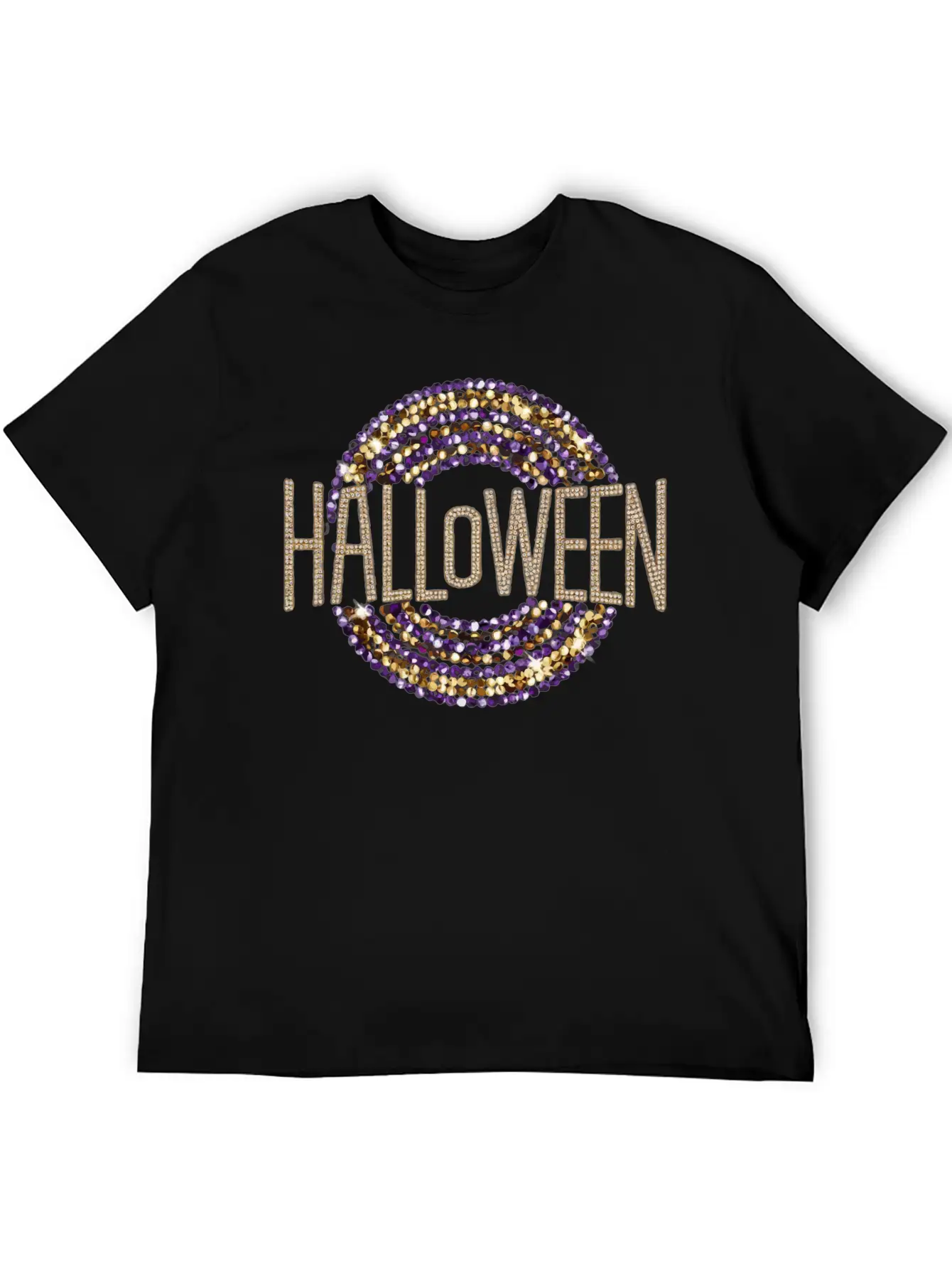 Disco Inspired Halloween Typography T Shirt Basic Graphic T-Shirt – Daily Comfort In Soft Cotton