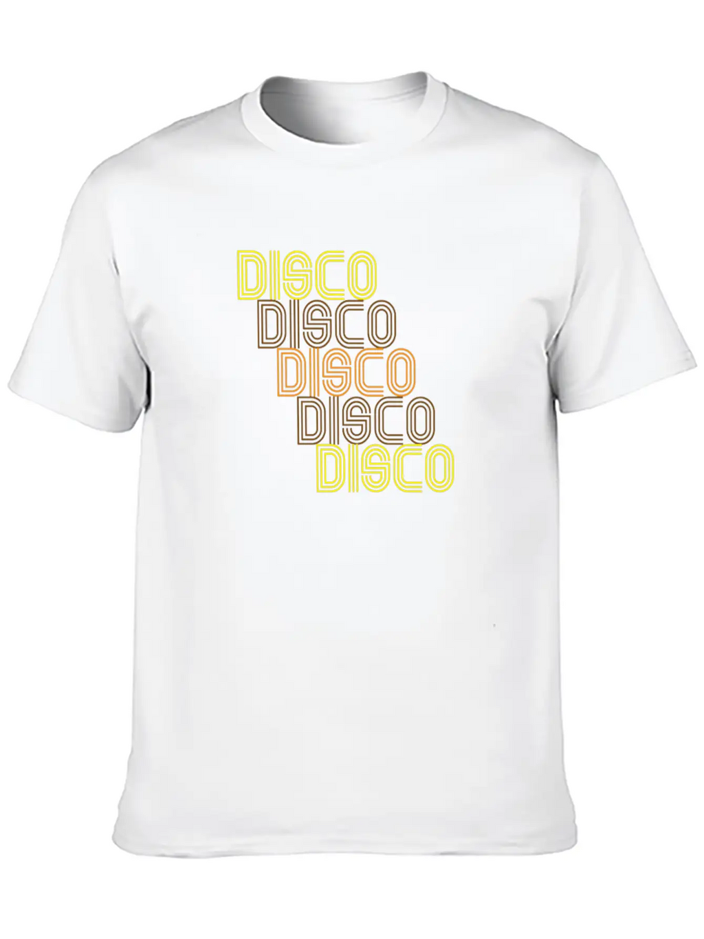 Disco Repeat Brown 1970s Disco Funk Vintage Retro Basic Graphic T-Shirt – Daily Comfort In Soft Cotton