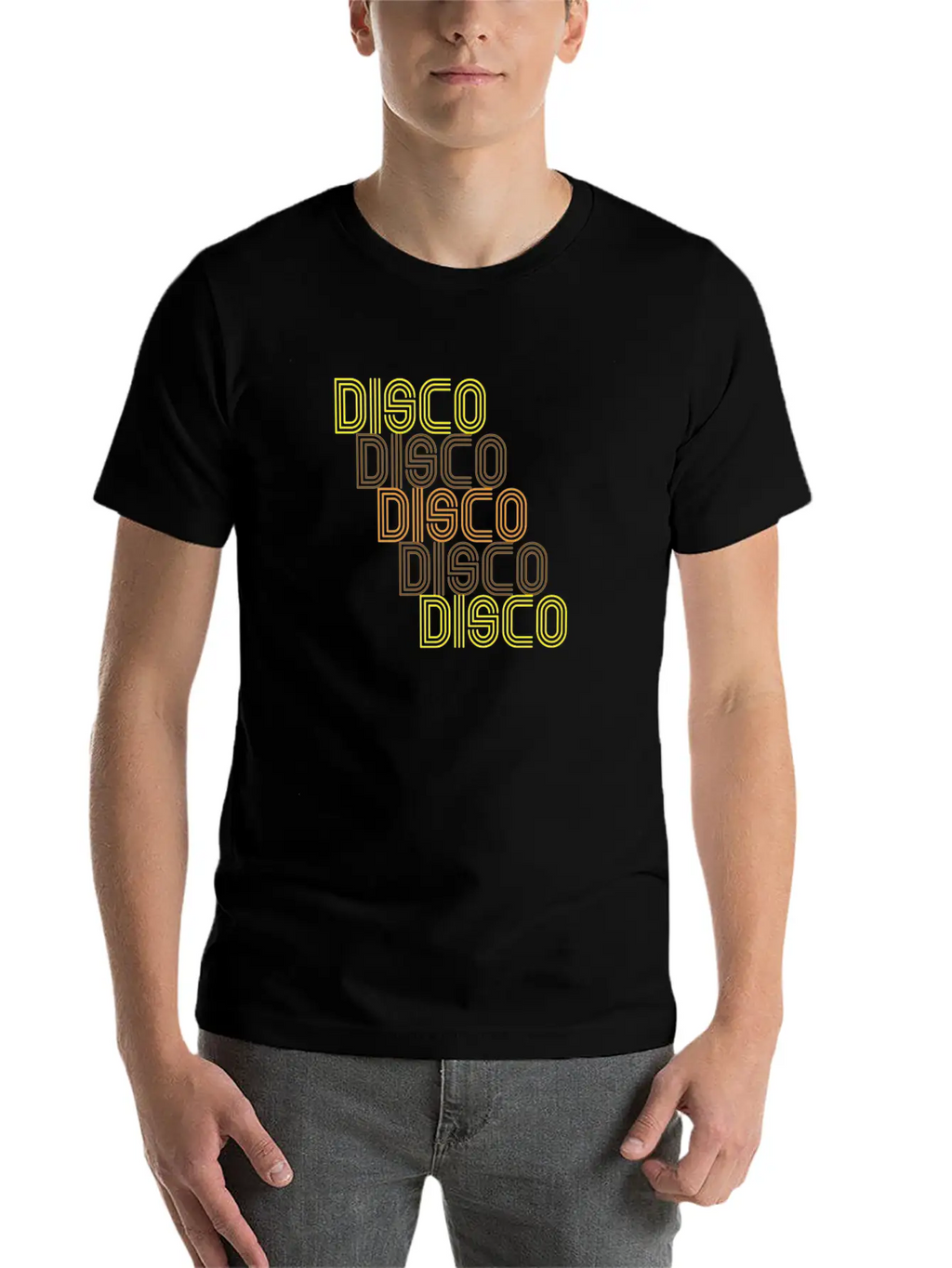 Disco Repeat Brown 1970s Disco Funk Vintage Retro Basic Graphic T-Shirt – Daily Comfort In Soft Cotton