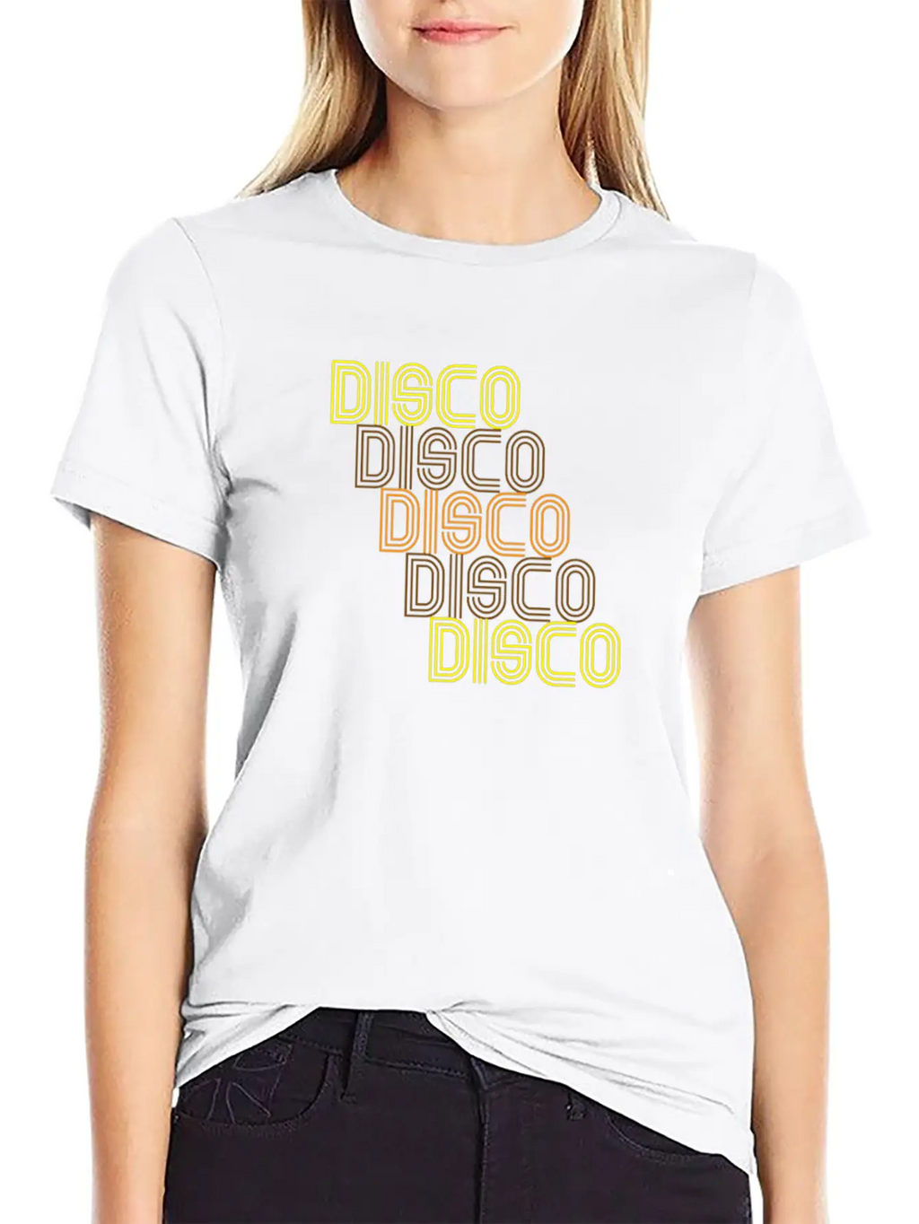 Disco Repeat Brown 1970s Disco Funk Vintage Retro Basic Graphic T-Shirt – Daily Comfort In Soft Cotton