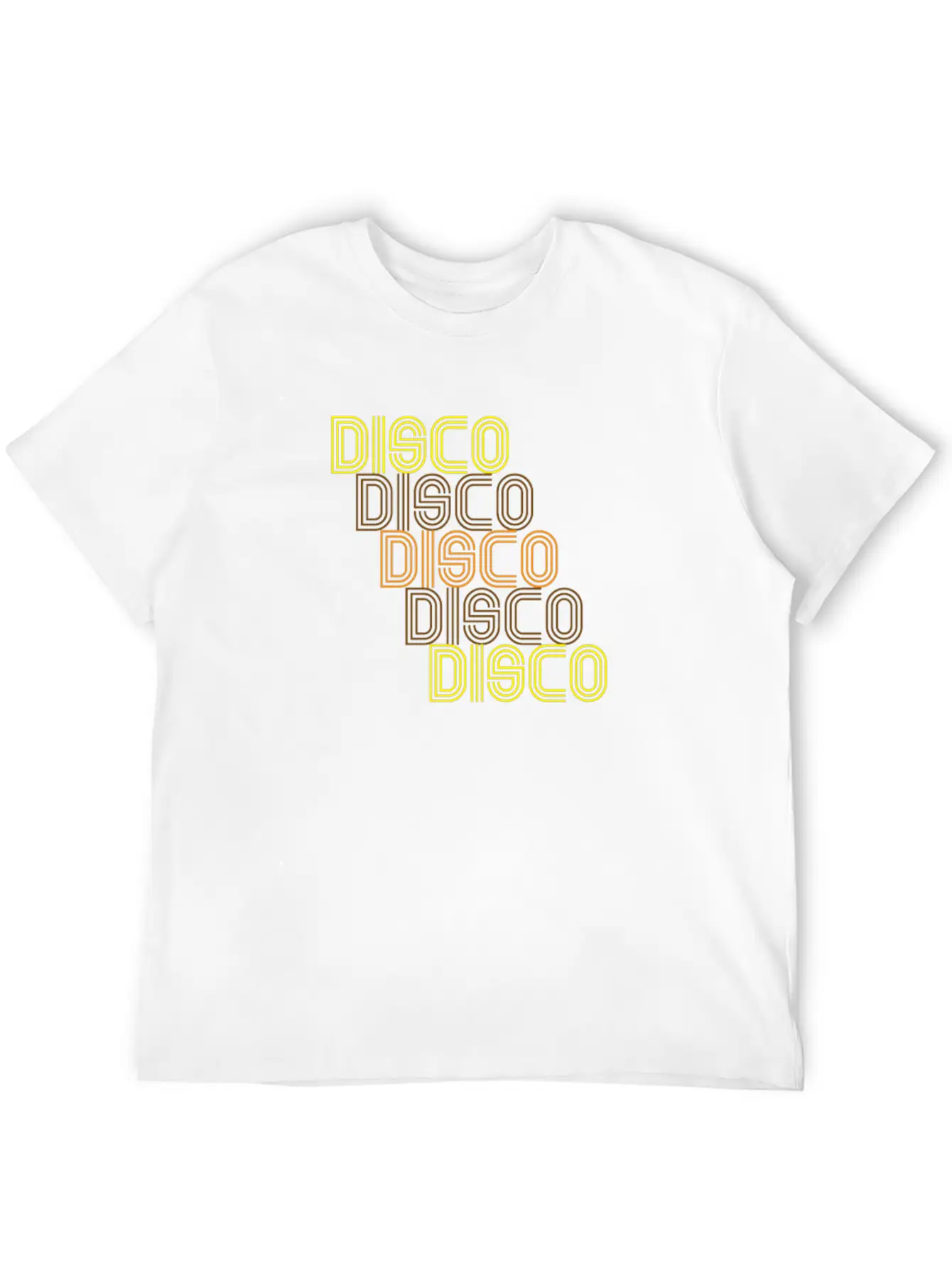 Disco Repeat Brown 1970s Disco Funk Vintage Retro Basic Graphic T-Shirt – Daily Comfort In Soft Cotton