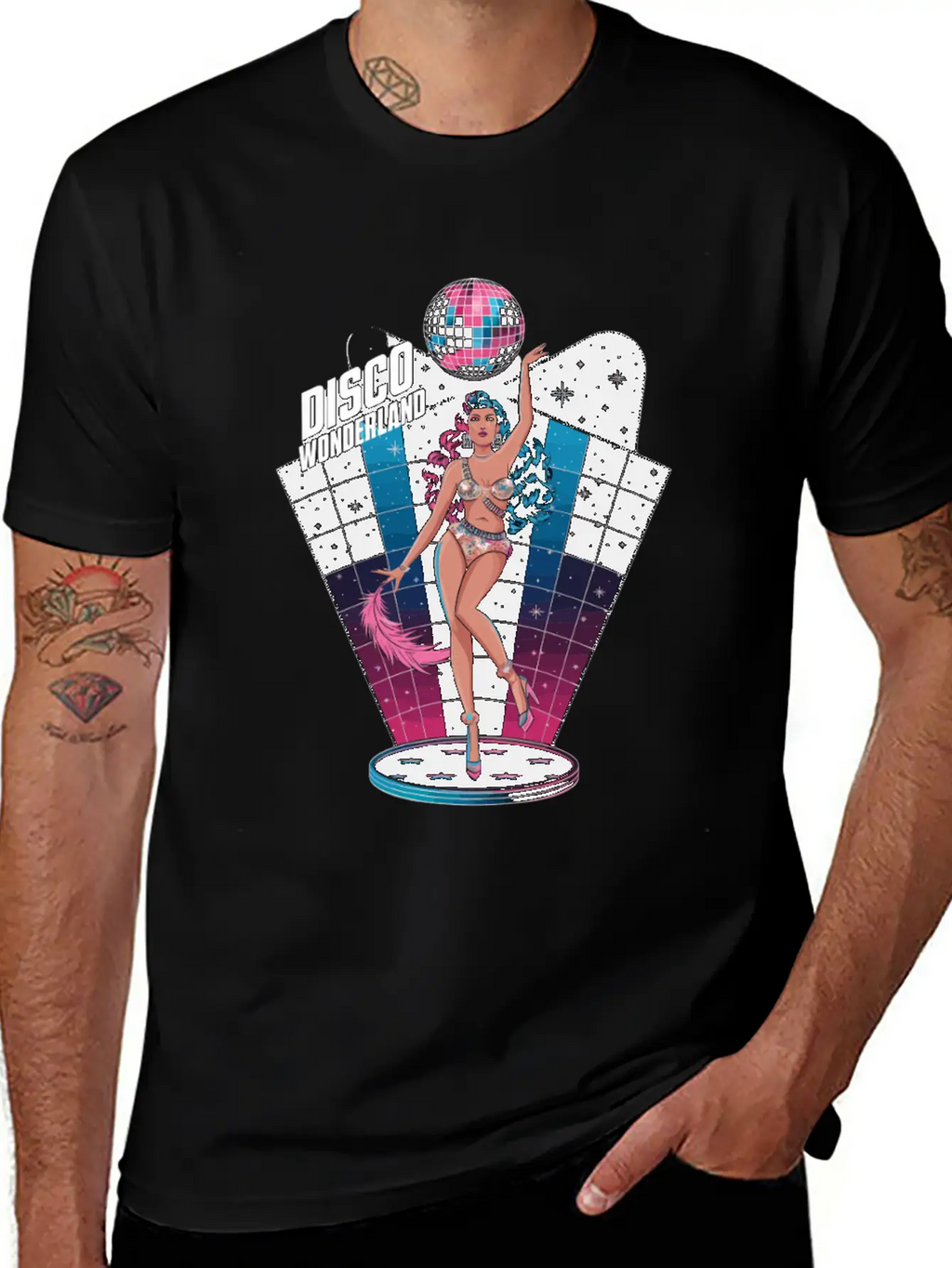 Disco Wonderland Retro Vibes Glamour Dance Fever Classic Cotton Tee – Unisex Comfort For Any Season