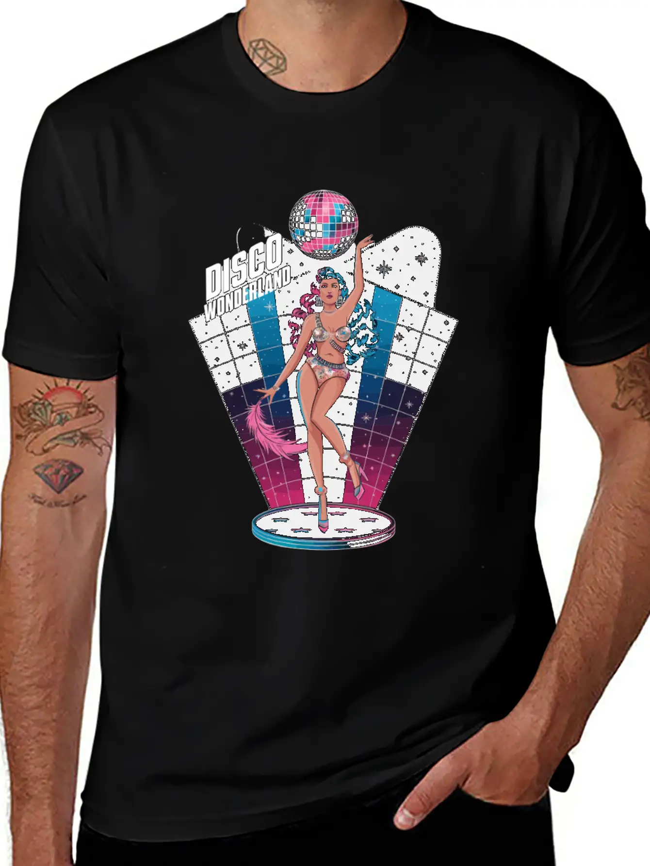 Disco Wonderland Retro Vibes Glamour Dance Fever Classic Cotton Tee – Unisex Comfort For Any Season