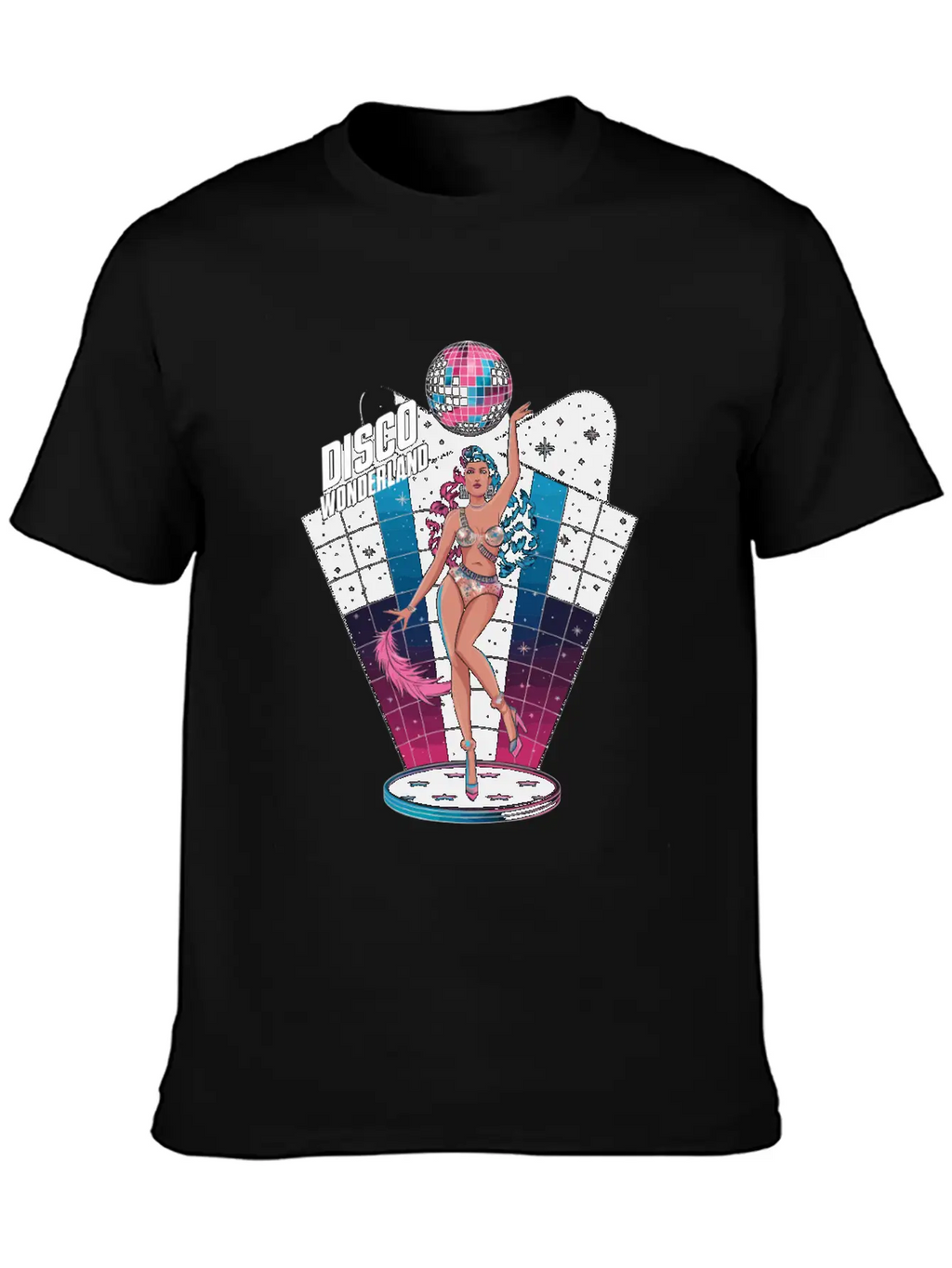 Disco Wonderland Retro Vibes Glamour Dance Fever Classic Cotton Tee – Unisex Comfort For Any Season