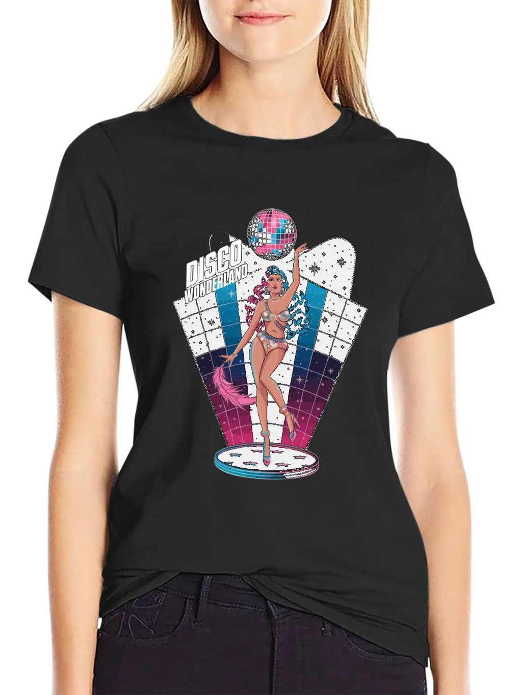 Disco Wonderland Retro Vibes Glamour Dance Fever Classic Cotton Tee – Unisex Comfort For Any Season