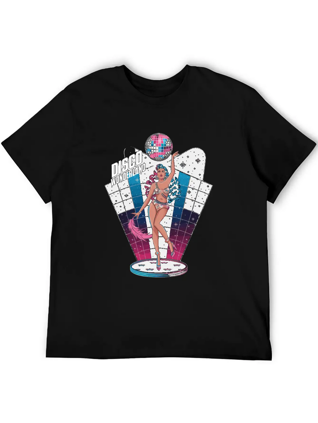 Disco Wonderland Retro Vibes Glamour Dance Fever Classic Cotton Tee – Unisex Comfort For Any Season