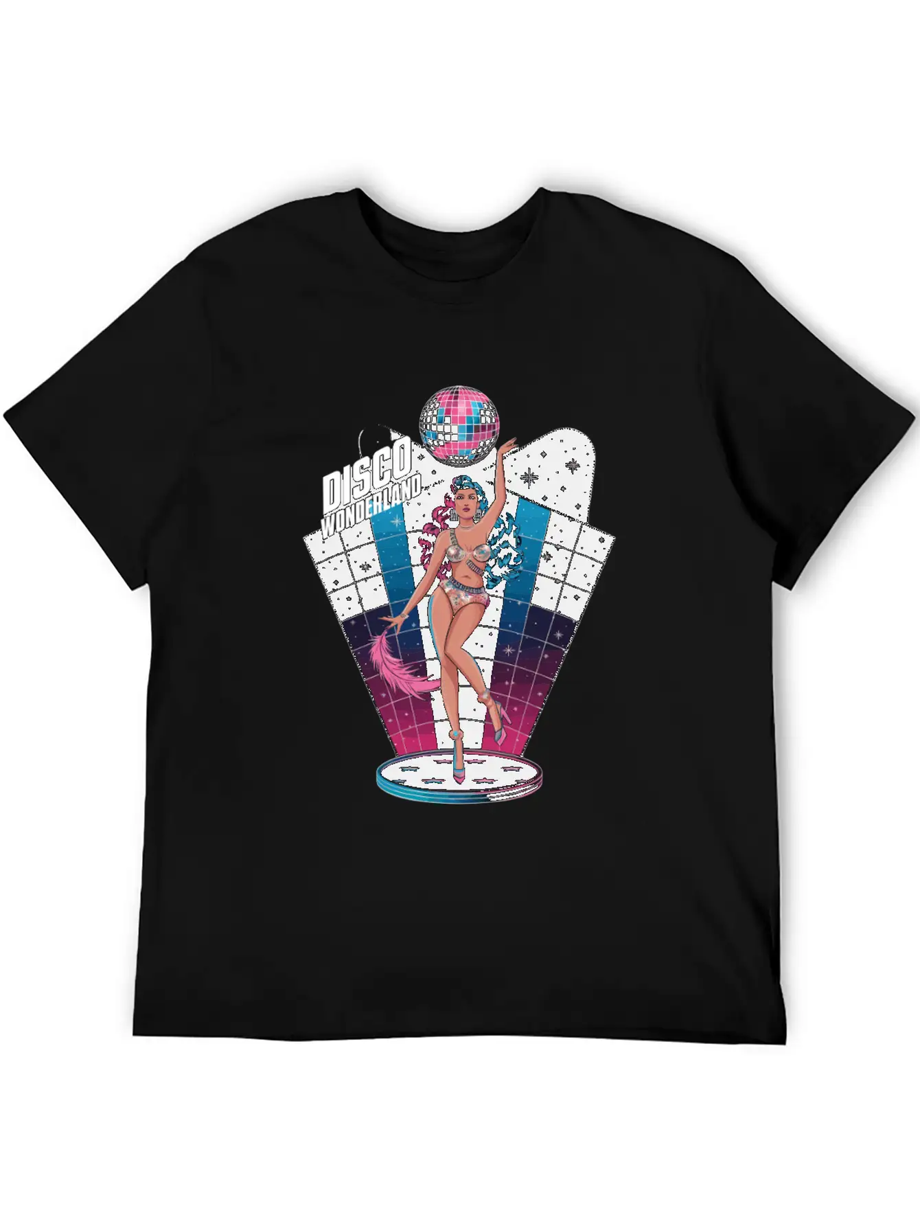 Disco Wonderland Retro Vibes Glamour Dance Fever Classic Cotton Tee – Unisex Comfort For Any Season