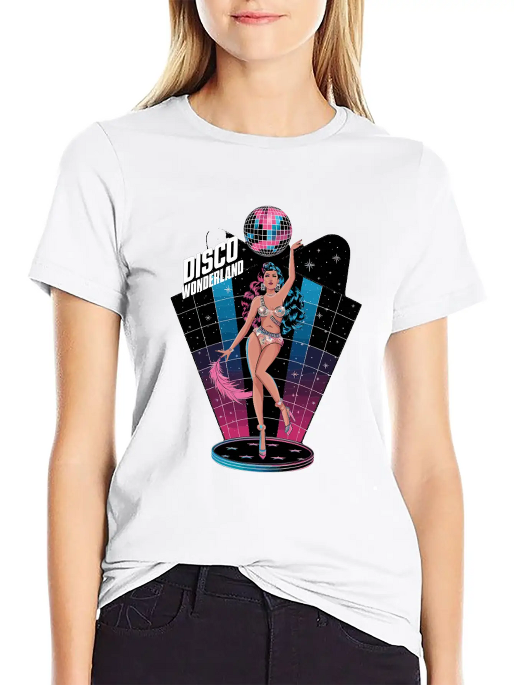 Disco Wonderland Retro Vibes Glamour Dance Fever Classic Cotton Tee – Unisex Comfort For Any Season