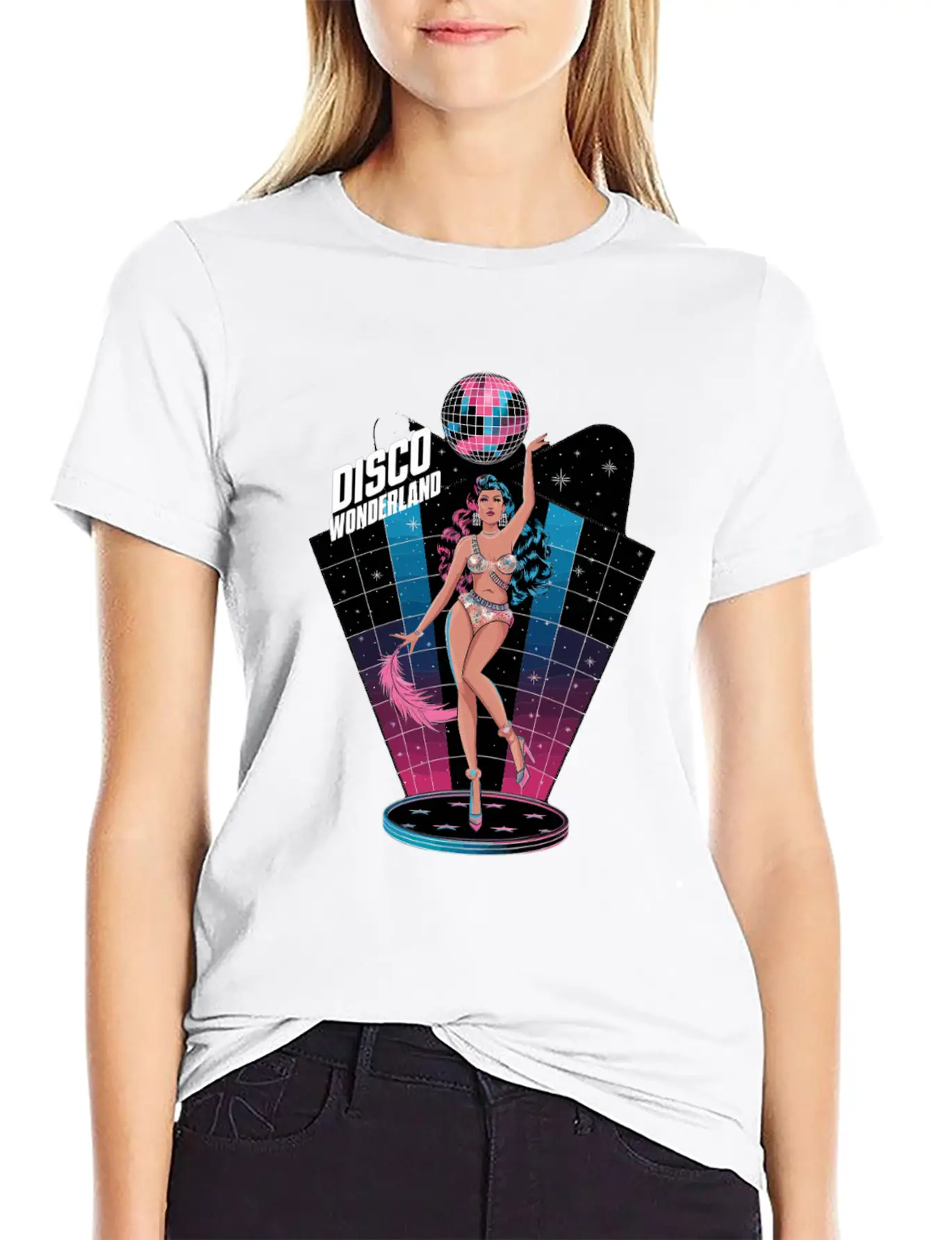 Disco Wonderland Retro Vibes Glamour Dance Fever Classic Cotton Tee – Unisex Comfort For Any Season