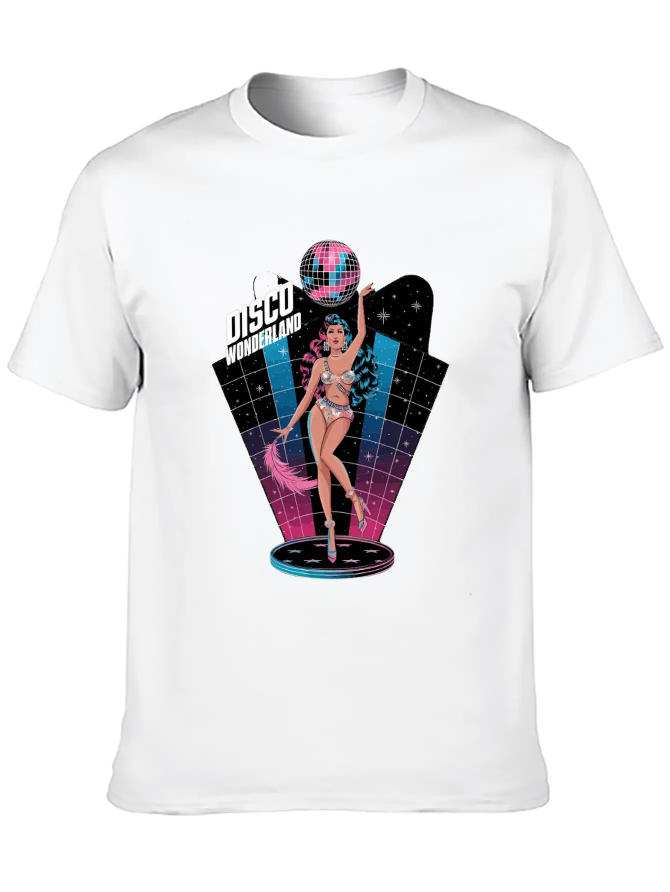 Disco Wonderland Retro Vibes Glamour Dance Fever Classic Cotton Tee – Unisex Comfort For Any Season