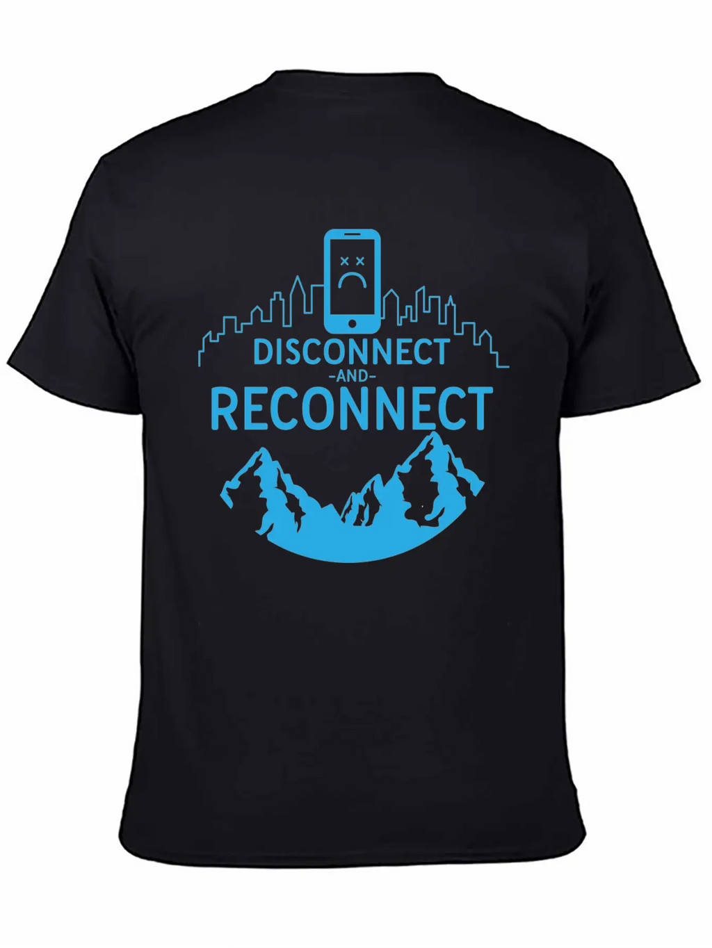 Disconnect And Reconnect Nature Planet Forest Breathable Soft Cotton T-Shirt – Timeless Casual Look