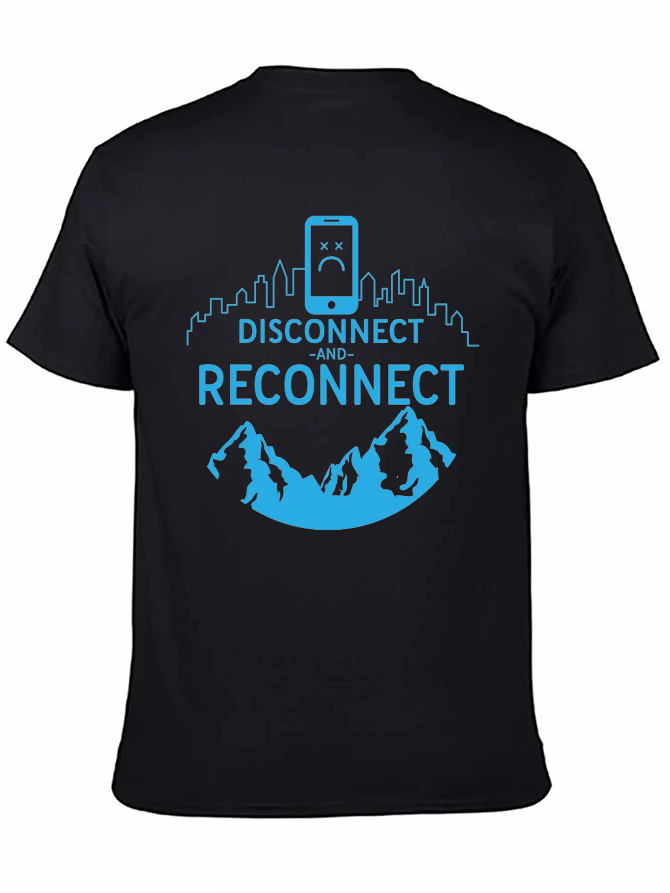 Disconnect And Reconnect Nature Planet Forest Breathable Soft Cotton T-Shirt – Timeless Casual Look
