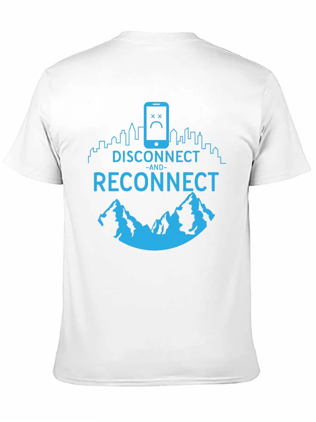 Disconnect And Reconnect Nature Planet Forest Breathable Soft Cotton T-Shirt – Timeless Casual Look