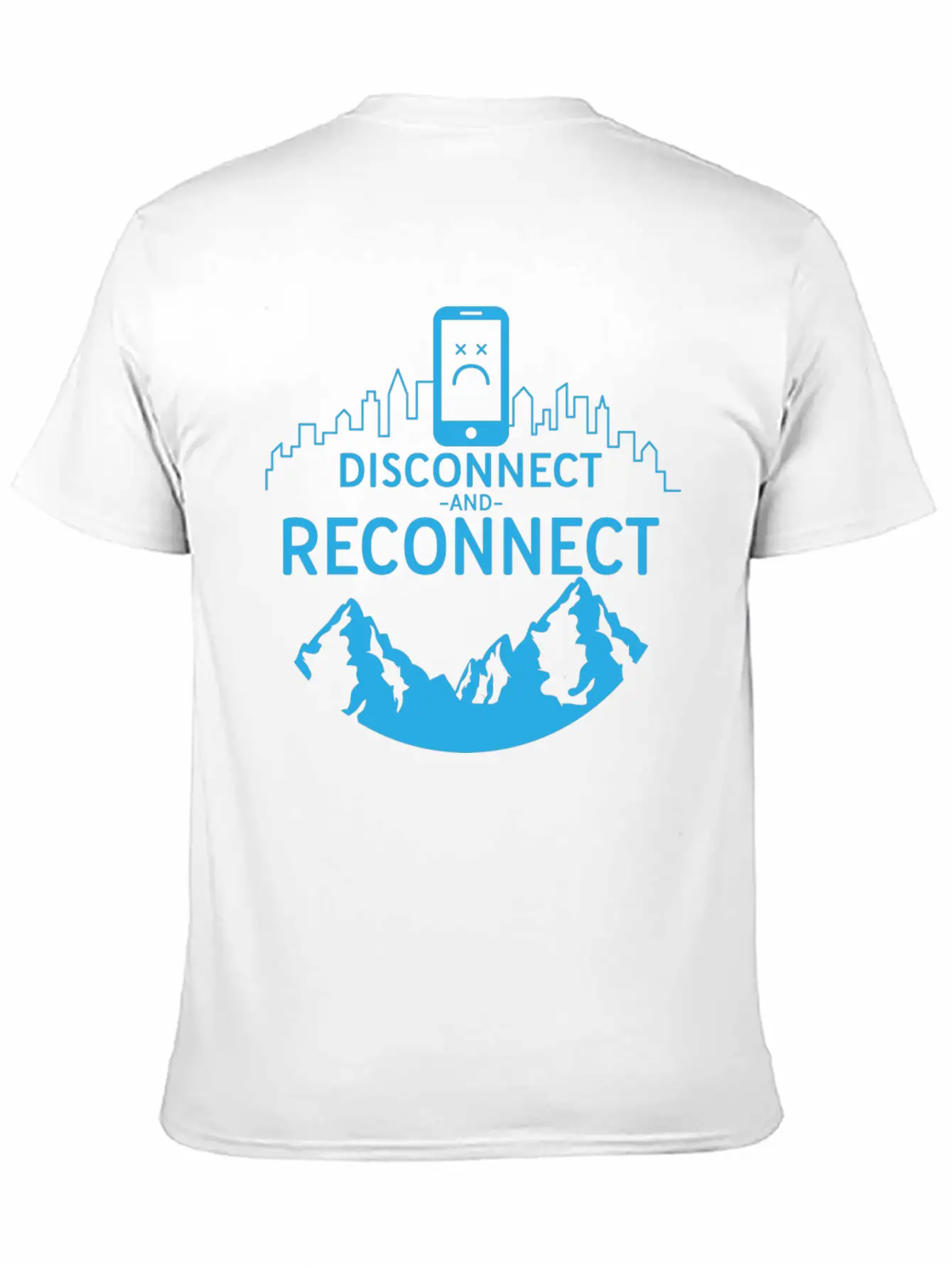 Disconnect And Reconnect Nature Planet Forest Breathable Soft Cotton T-Shirt – Timeless Casual Look